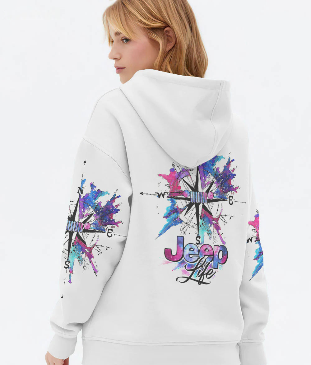 jeep-life-watercolor-compass-hoodie