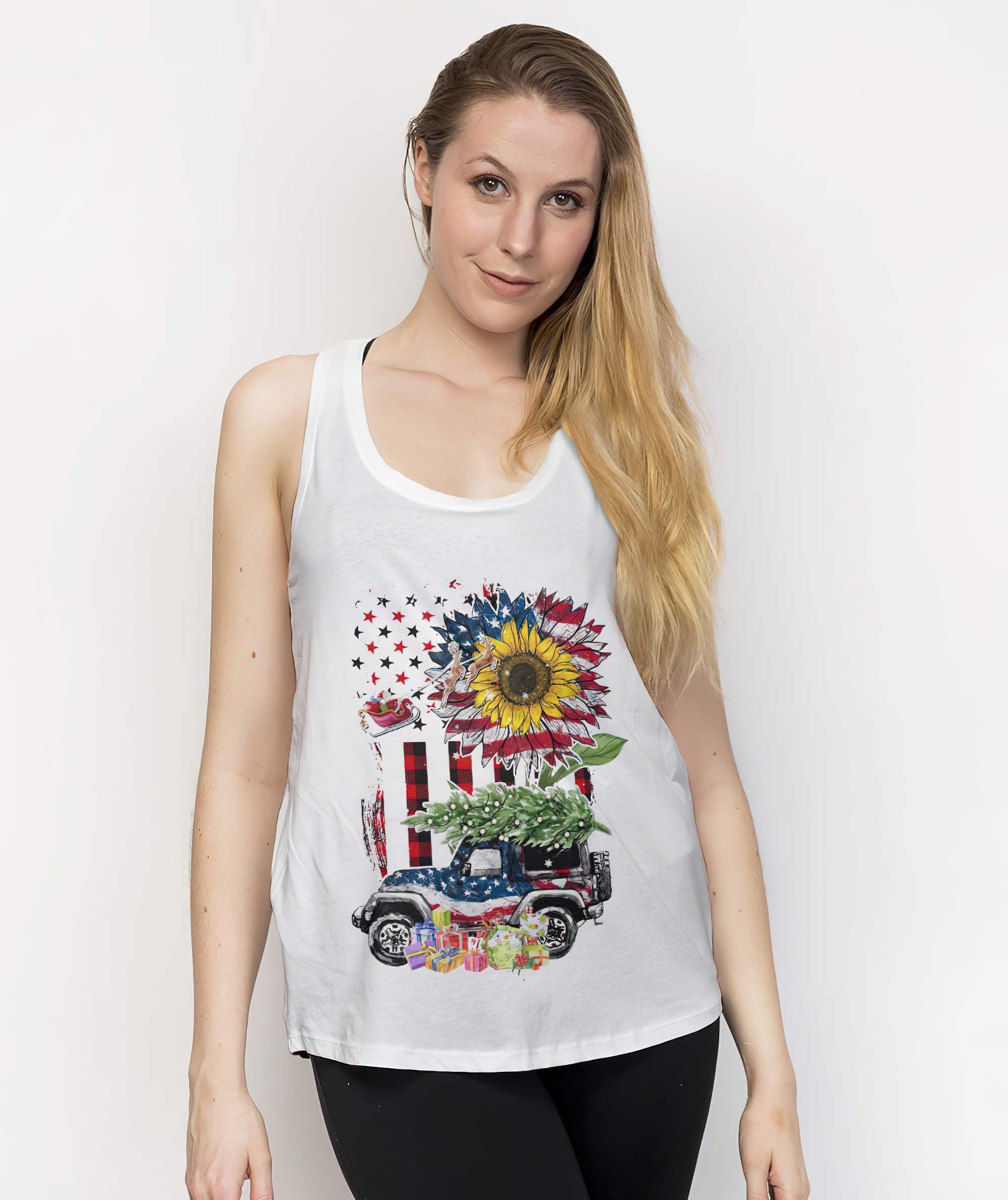 america-sunflower-jeep-christmas-tank-top