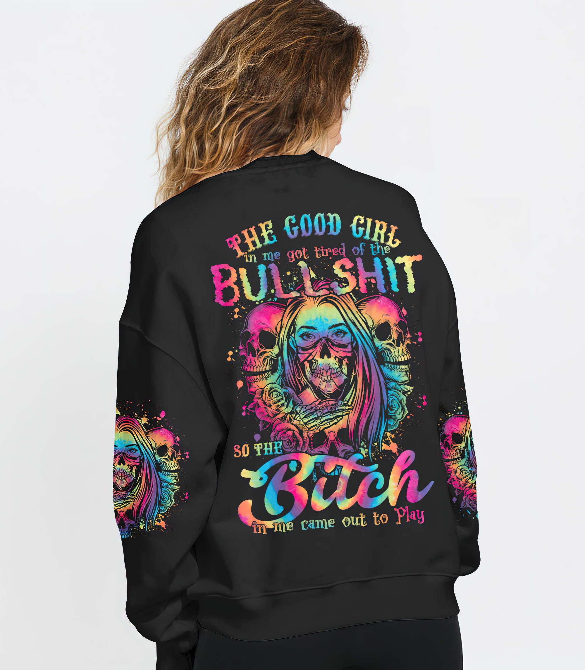 the-good-girl-in-me-got-tired-of-skull-tattoo-all-over-print-sweatshirt