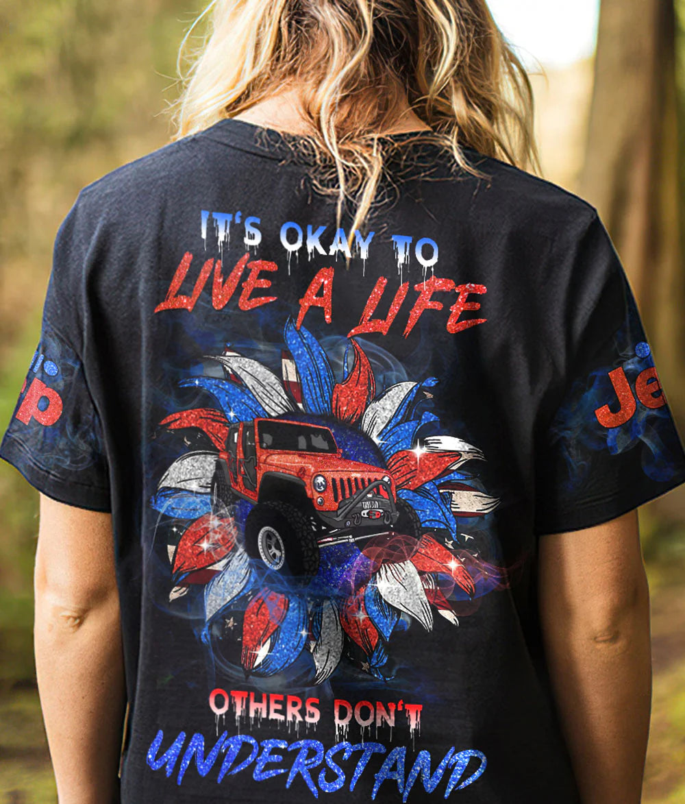 its-okay-to-live-a-jeep-life-t-shirt