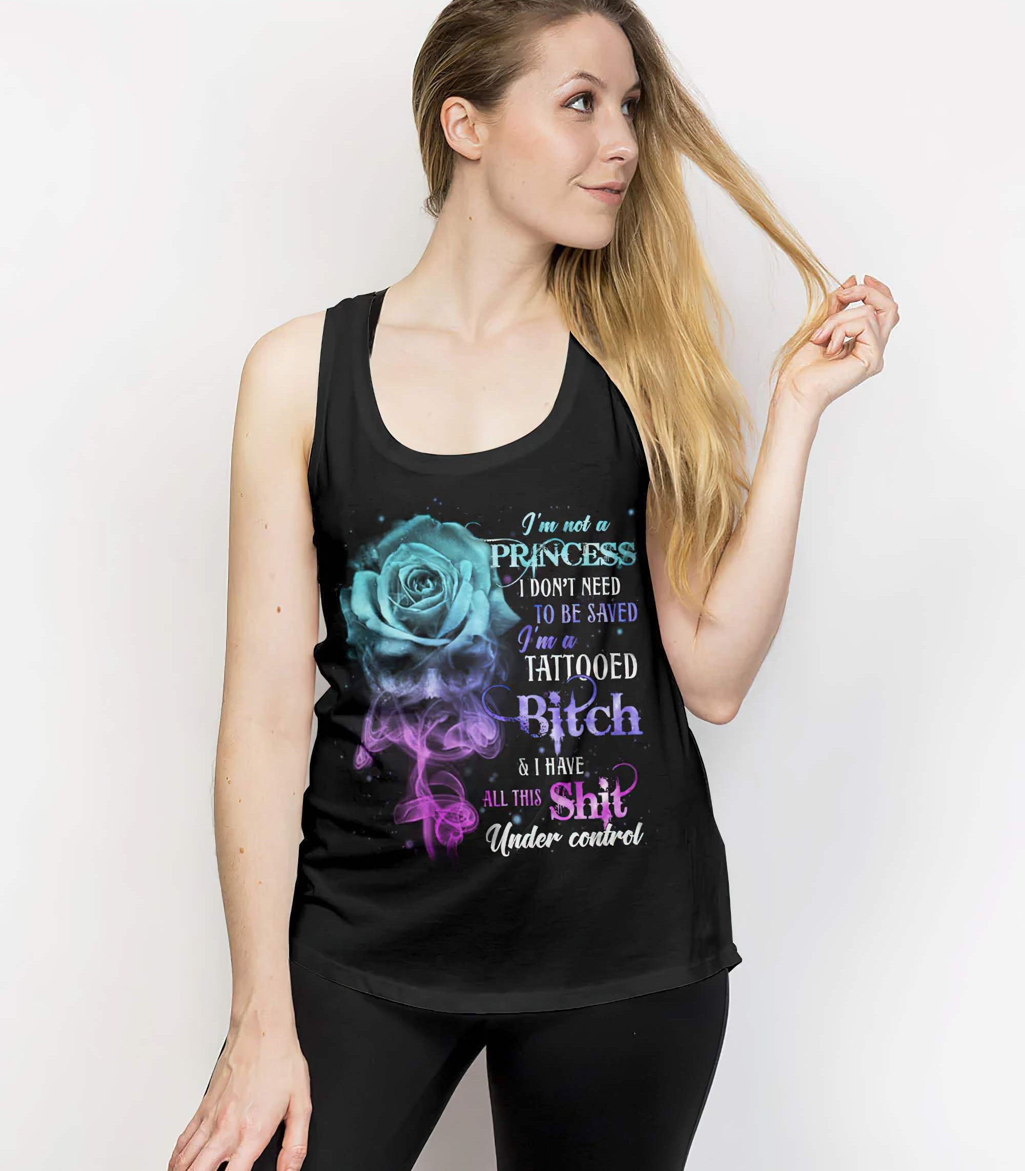 im-not-a-princess-skull-queen-all-over-print-tank-top