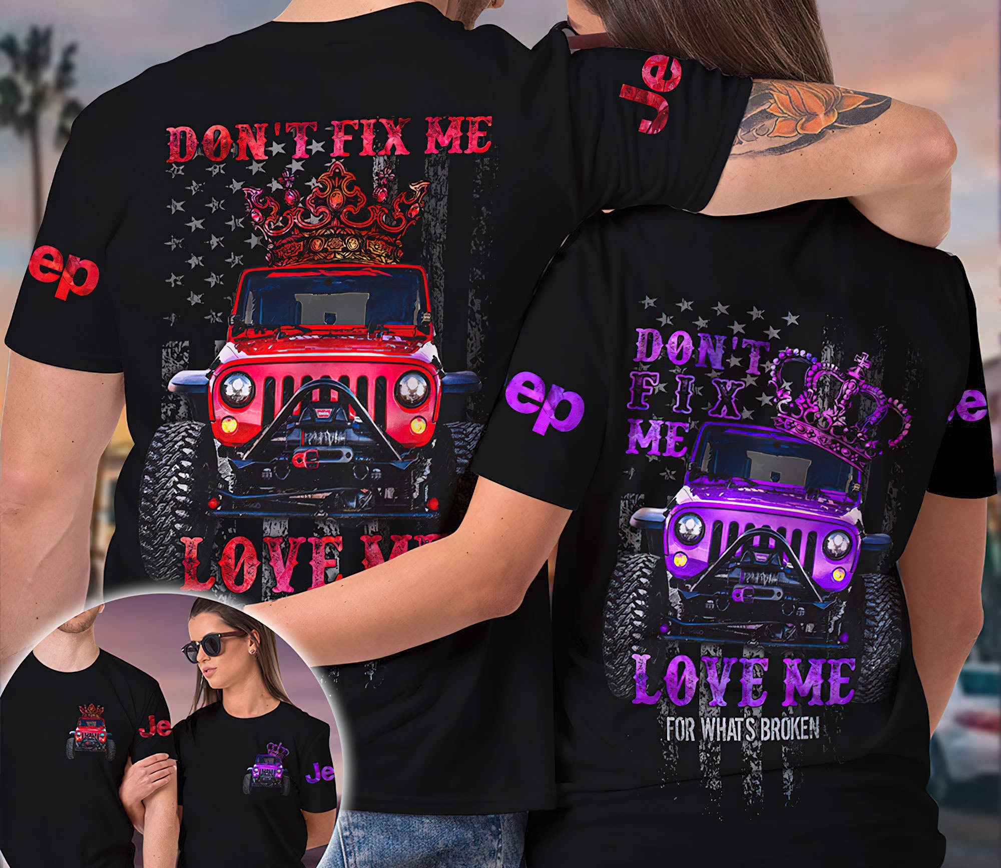 jeep-couple-dont-fix-me-t-shirt