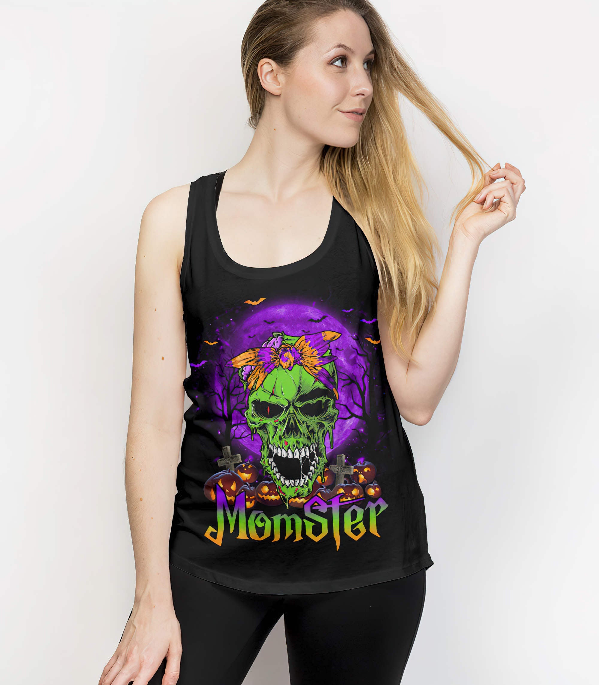 momster-zombie-skull-all-over-print-tank-top