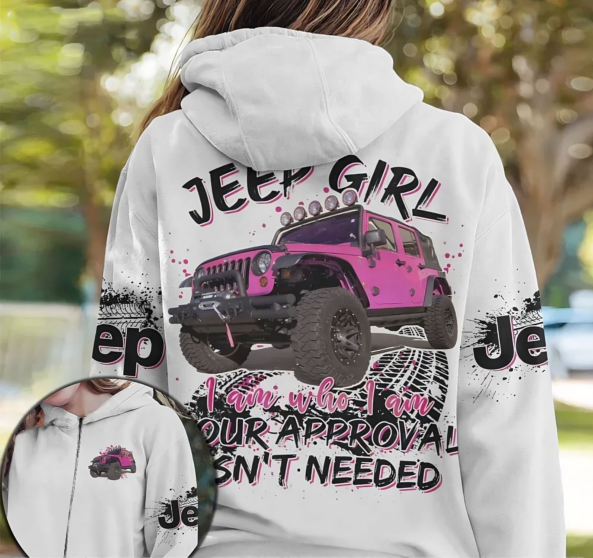 jeep-girl-i-am-who-i-am-pink-all-over-print-hoodie