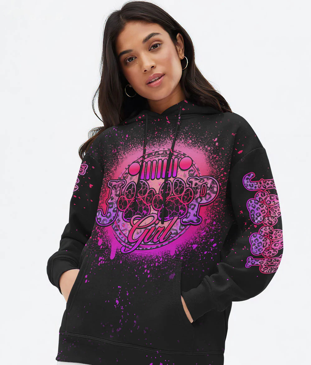 jeep-girl-dog-leopard-bleached-pink-hoodie