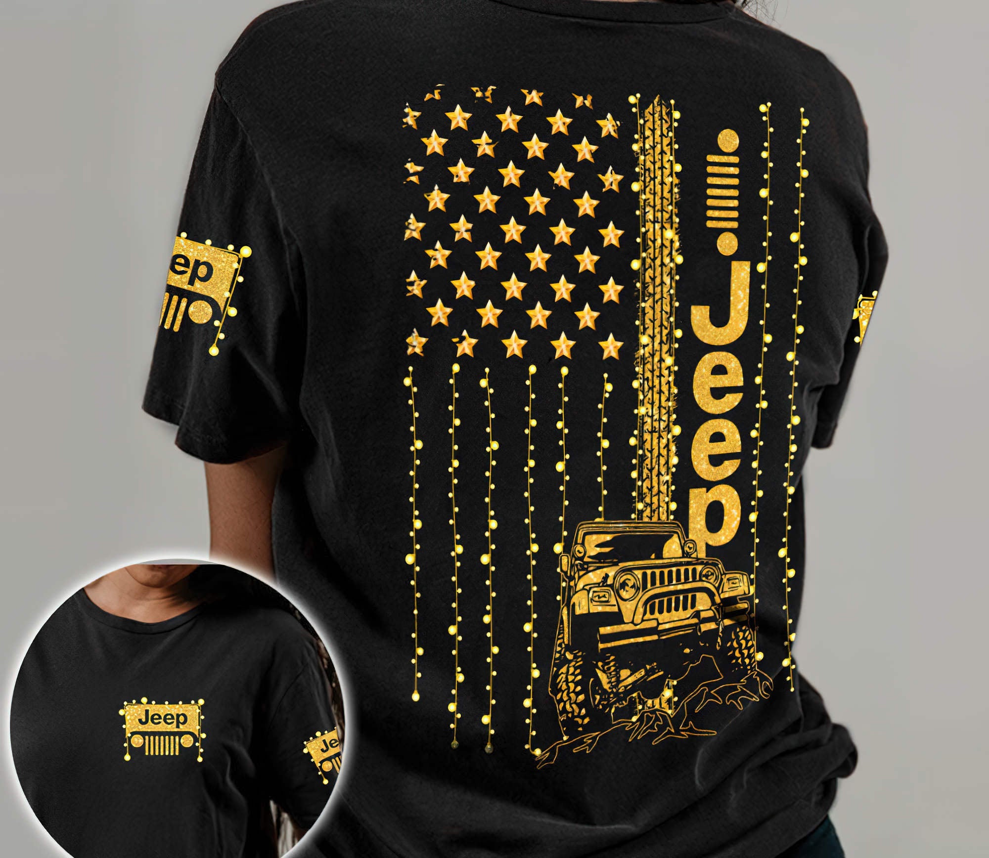 lights-flag-jeep-t-shirt