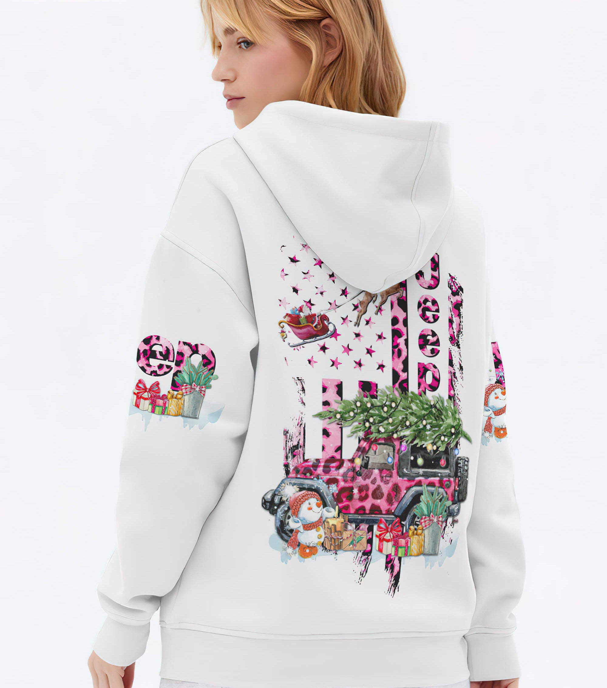 jeep-pink-leopard-christmas-flag-hoodie