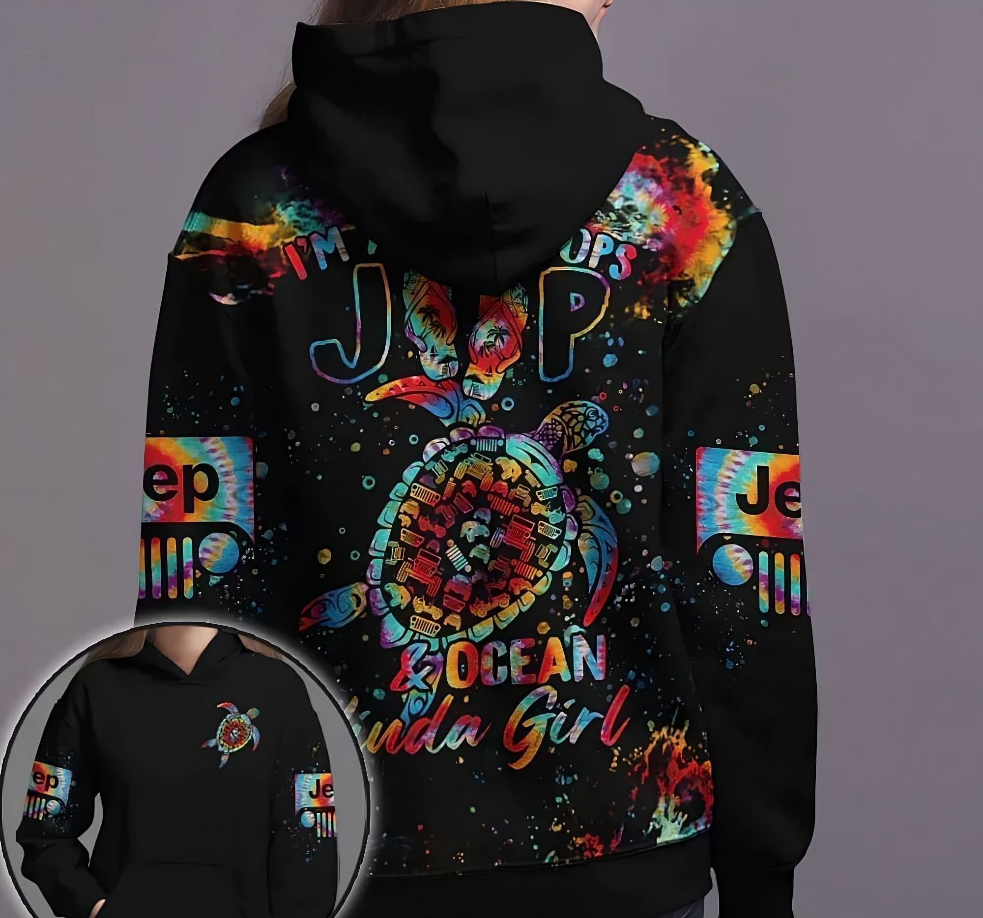 im-a-flip-flops-jeep-and-ocean-kinda-girl-turtle-all-over-print-hoodie