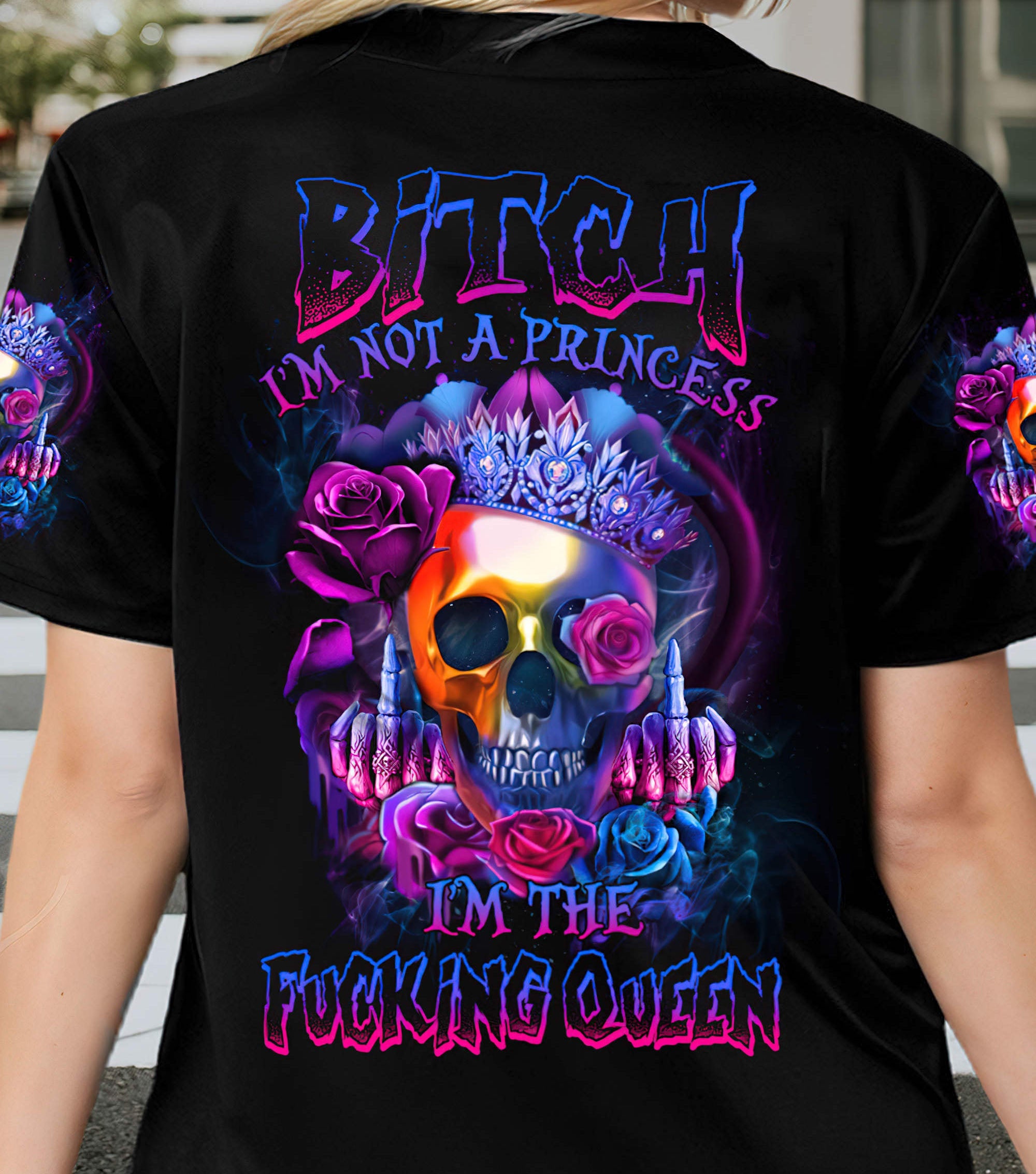 im-the-fking-queen-rose-skull-baseball-jersey-baseball-jersey