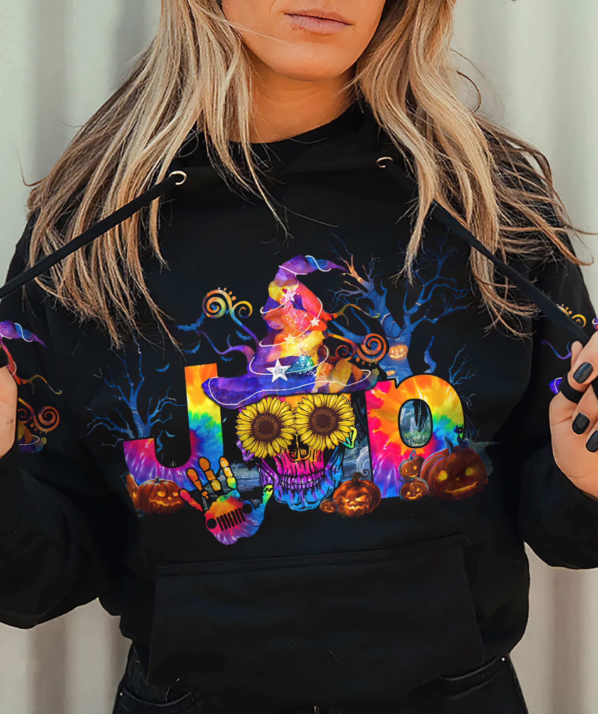 jeep-skull-sunflower-halloween-hoodie