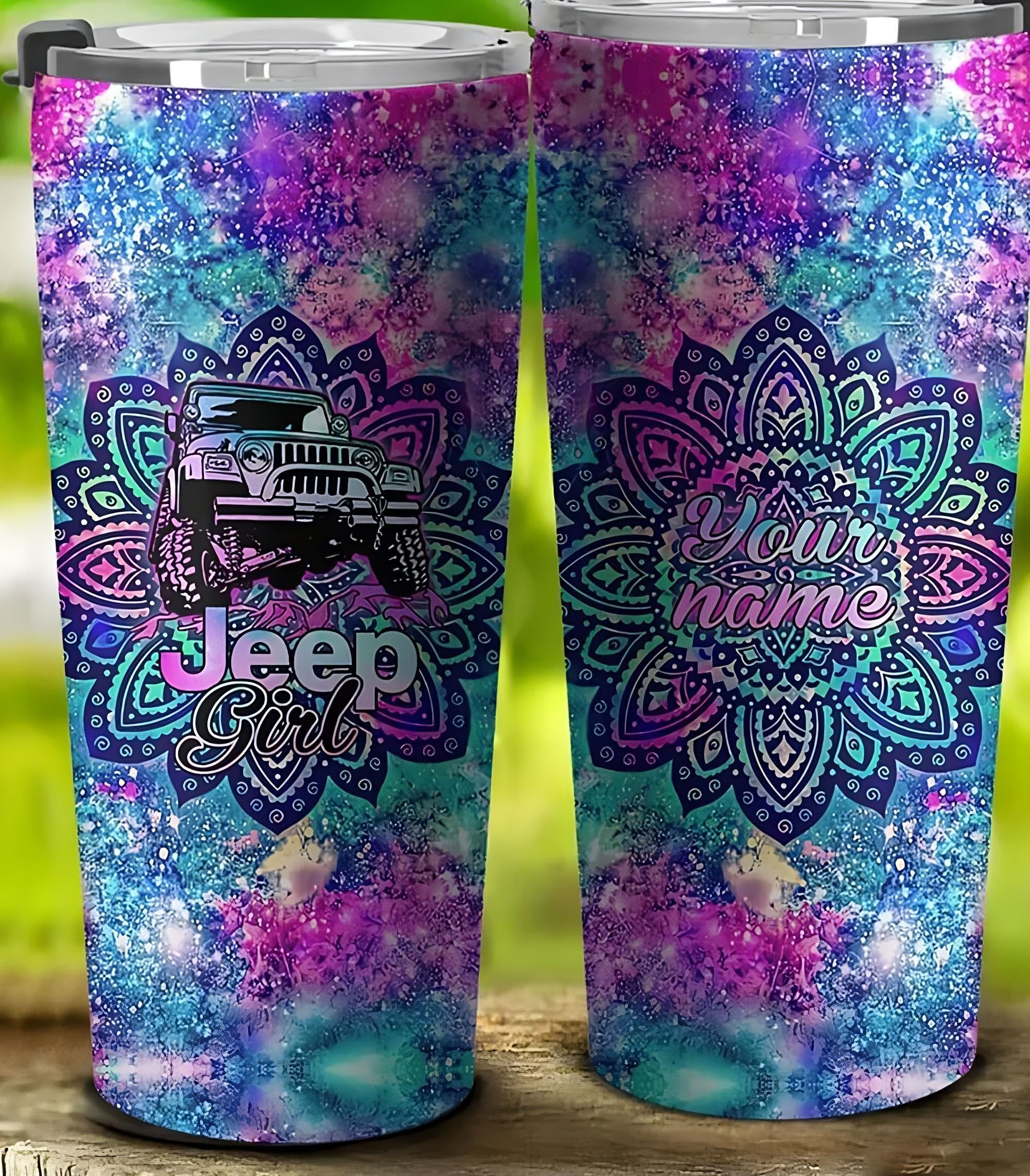 personalized-jeep-girl-mandala-galaxy-tumbler