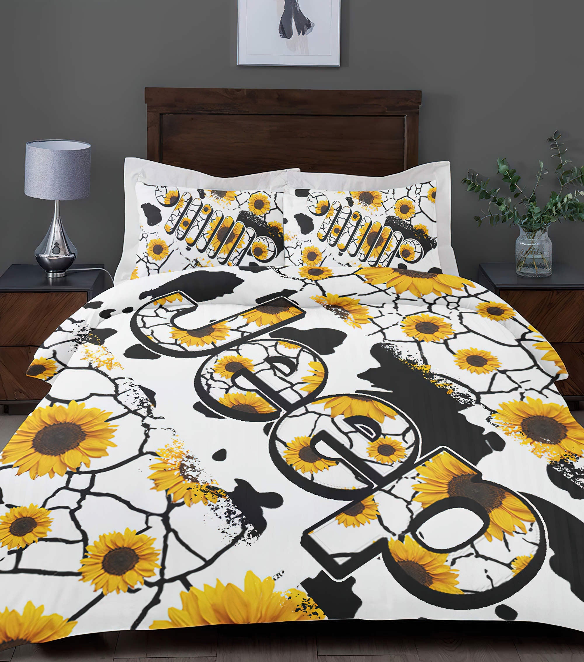 jeep-sunflower-cowhide-bedding-set