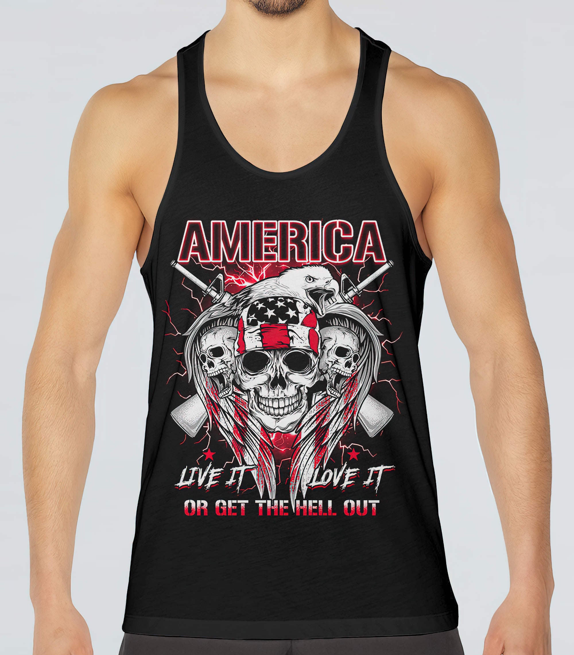 america-live-it-love-it-or-get-the-hell-out-skull-all-over-print-3-tank-top