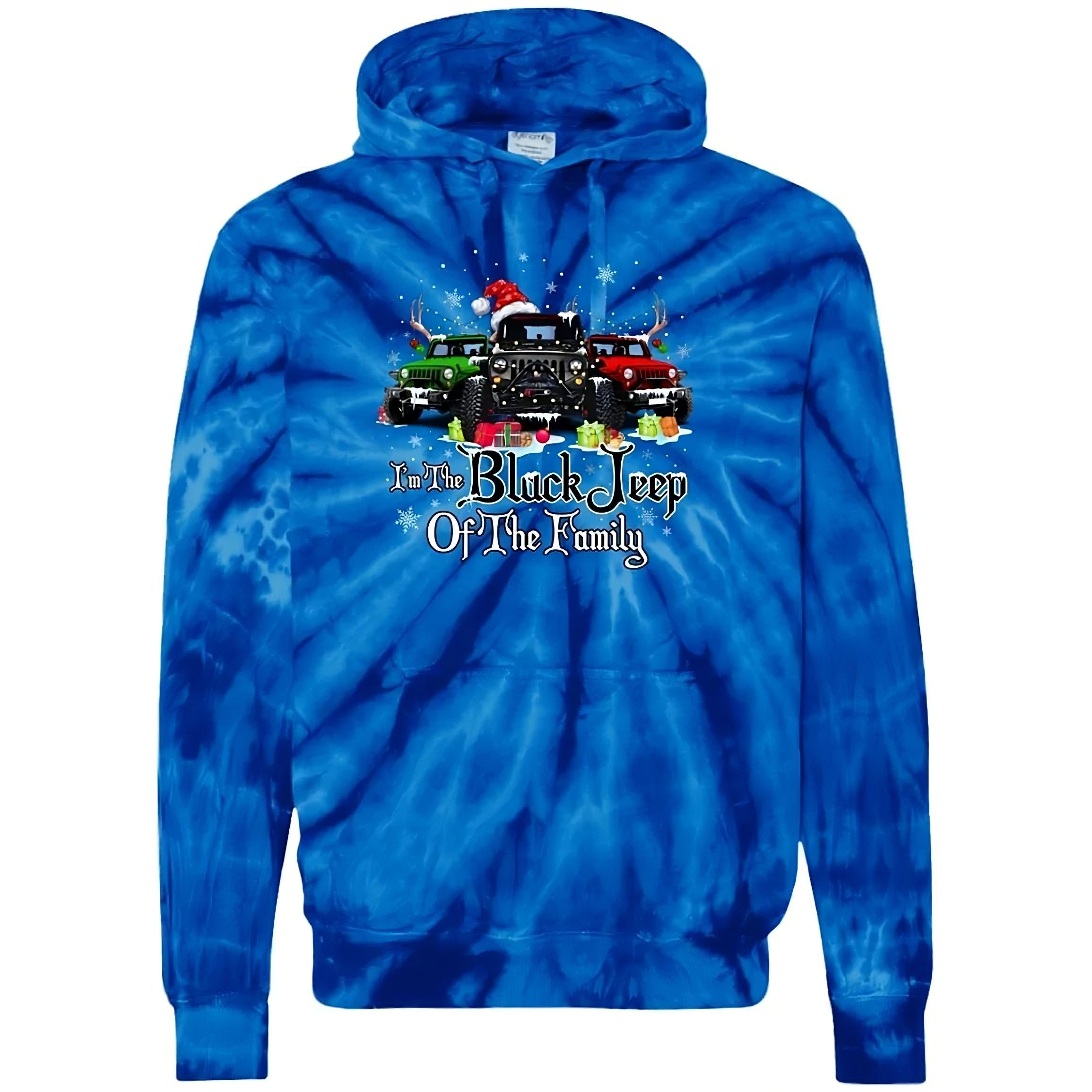 im-the-black-jeep-of-the-family-christmas-tie-dye-hoodie