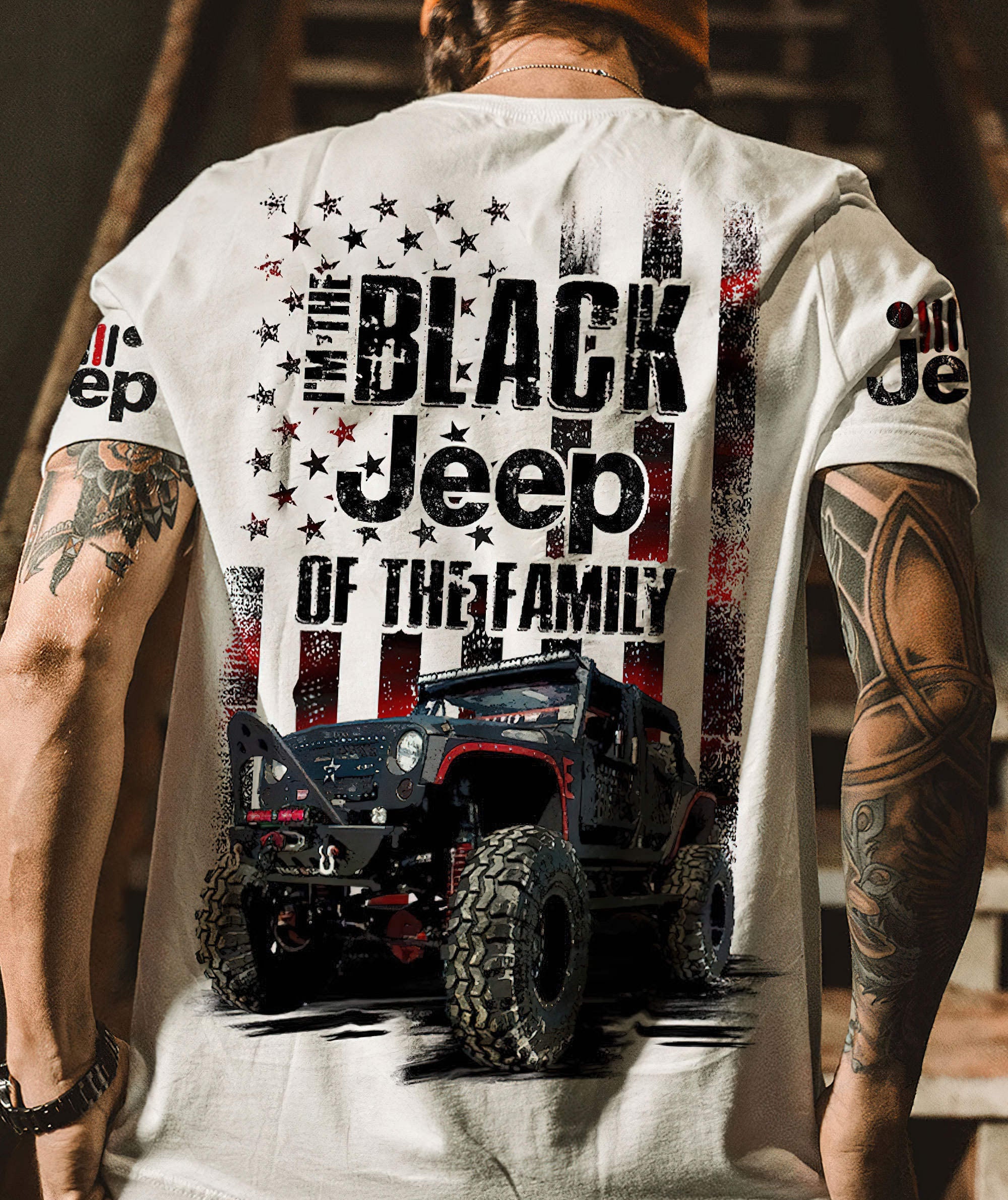 personalized-black-jeep-flag-t-shirt