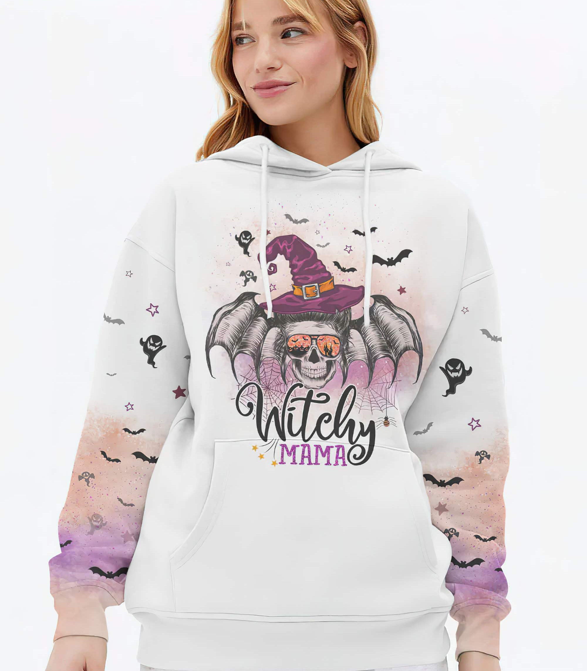 witchy-mama-messy-bun-skull-all-over-print-hoodie