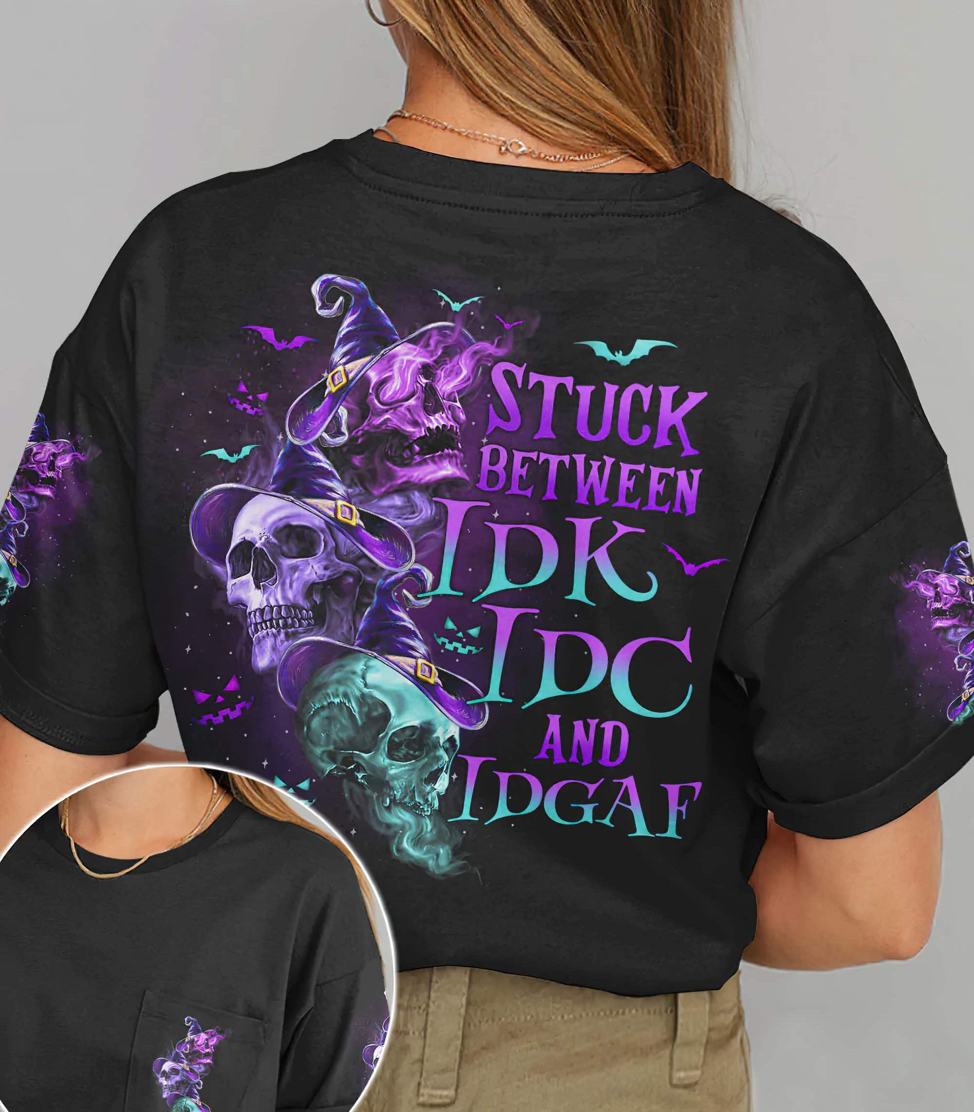 stuck-between-3-skulls-witch-all-over-print-t-shirt