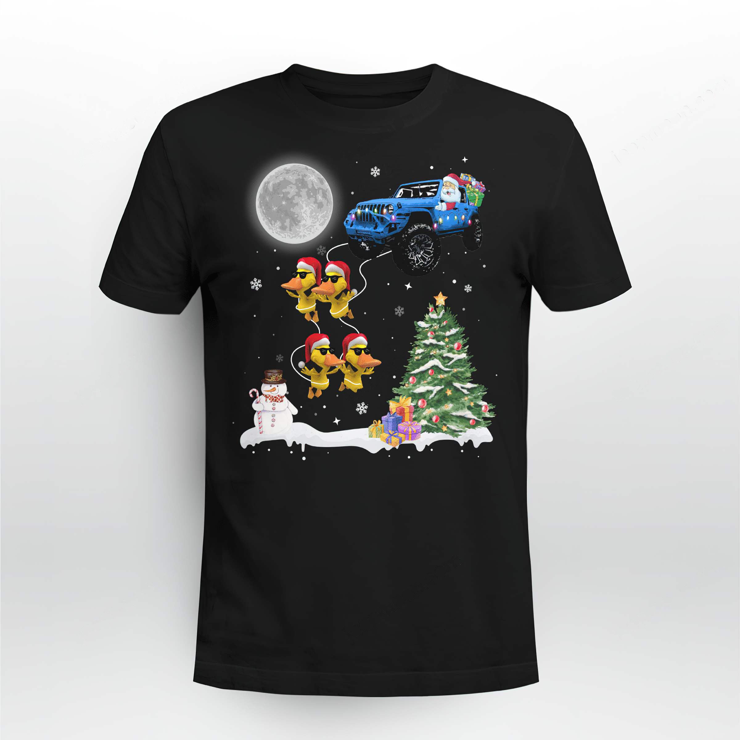 night-christmas-jeep-christmas-t-shirt