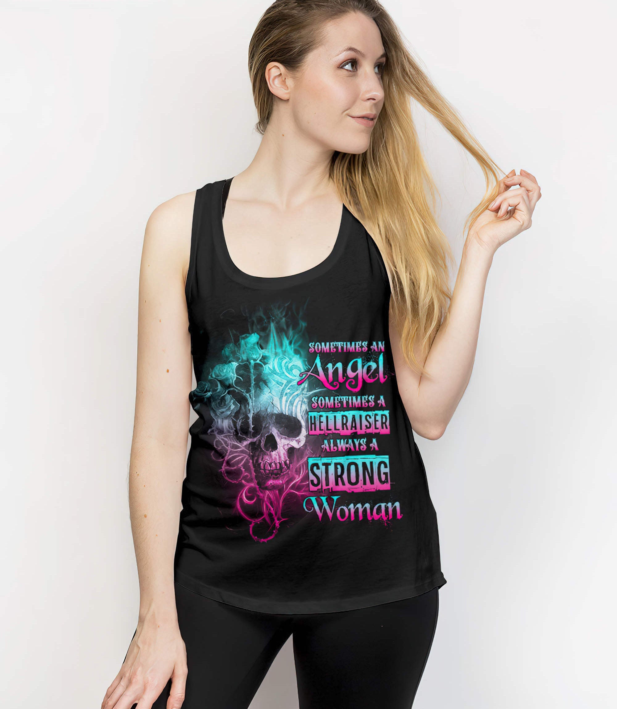 strong-woman-fire-skull-rose-tattoo-all-over-print-tank-top