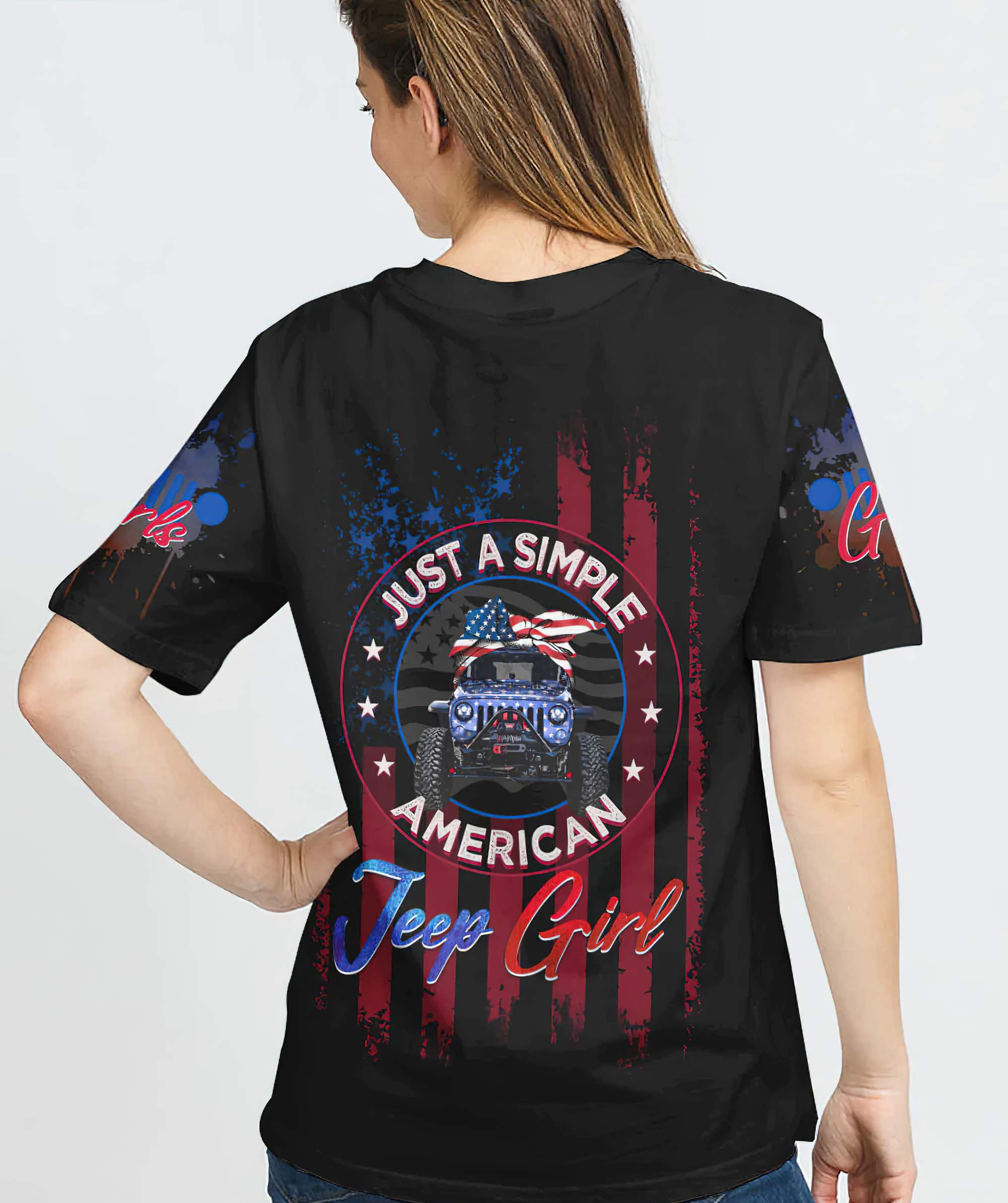 just-a-simple-american-jeep-girl-2-t-shirt