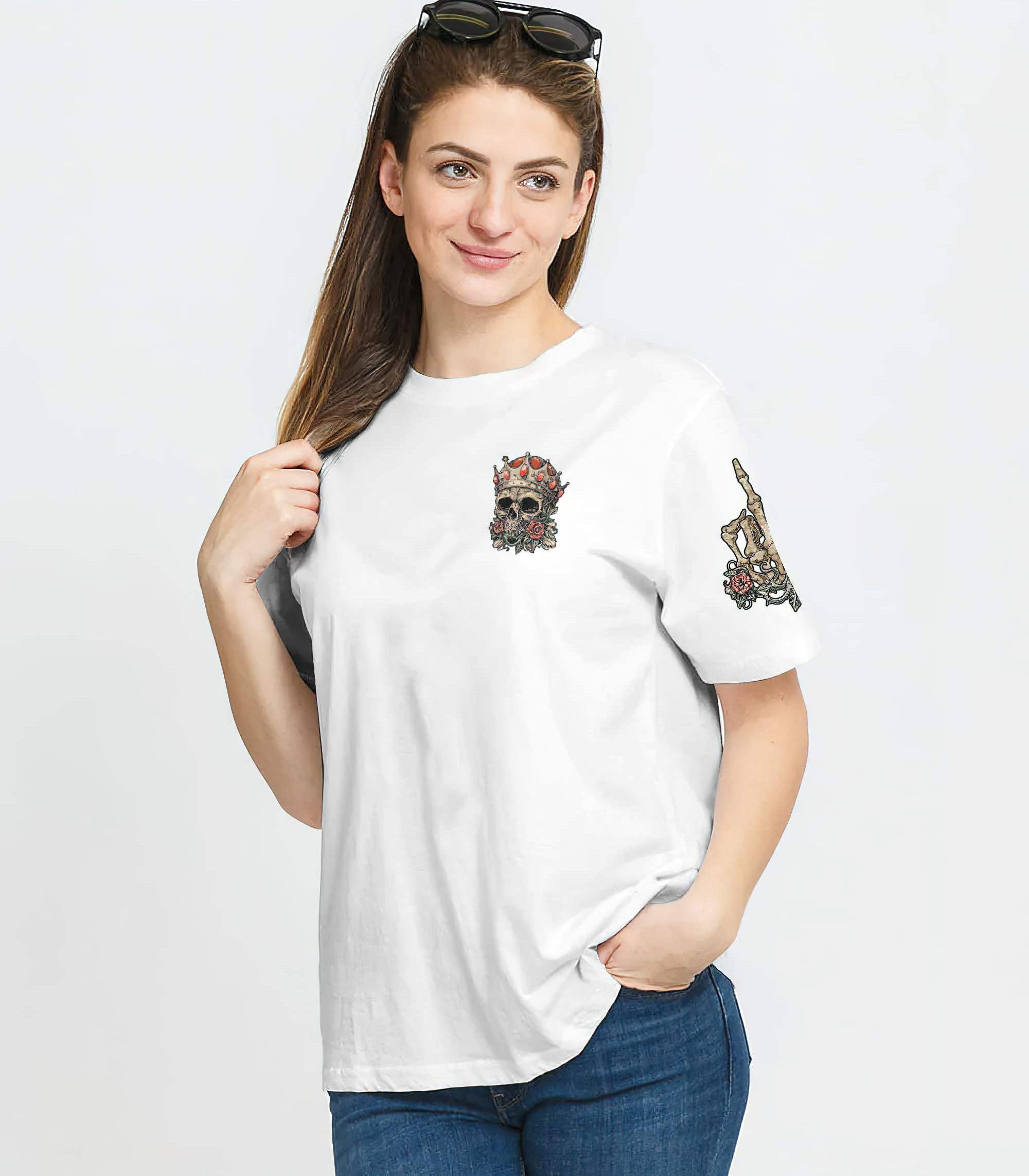 im-the-fking-queen-skull-rose-white-all-over-print-t-shirt