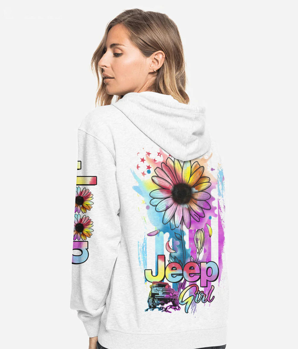 jeep-girl-watercolor-daisy-hoodie