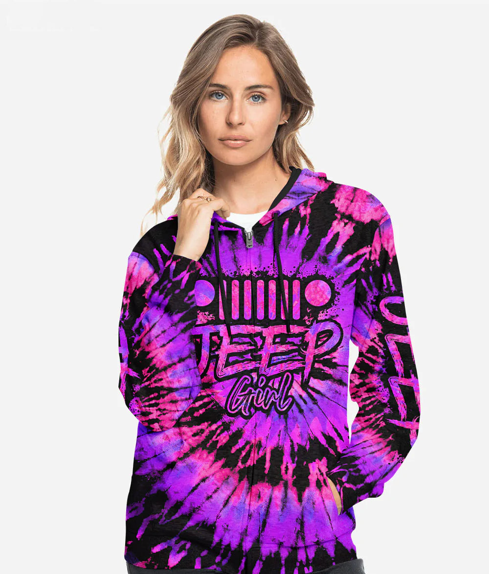 jeep-girl-i-am-who-i-am-purple-tie-dye-hoodie