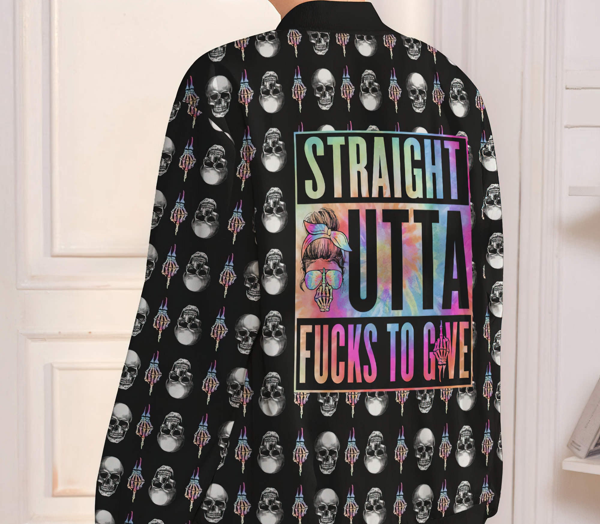 Straight Outta Skull Bomber Jacket