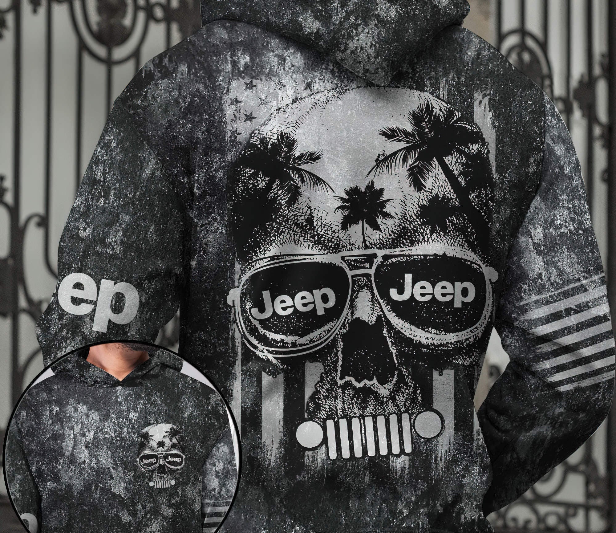 jeep-skull-bw-tie-dye-hoodie