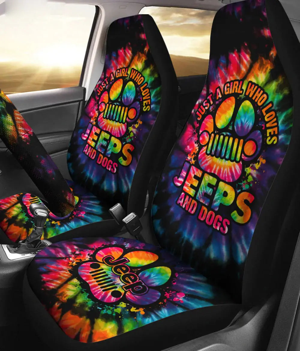 jeep-dog-paw-colorful-tie-dye-car-seat-cover