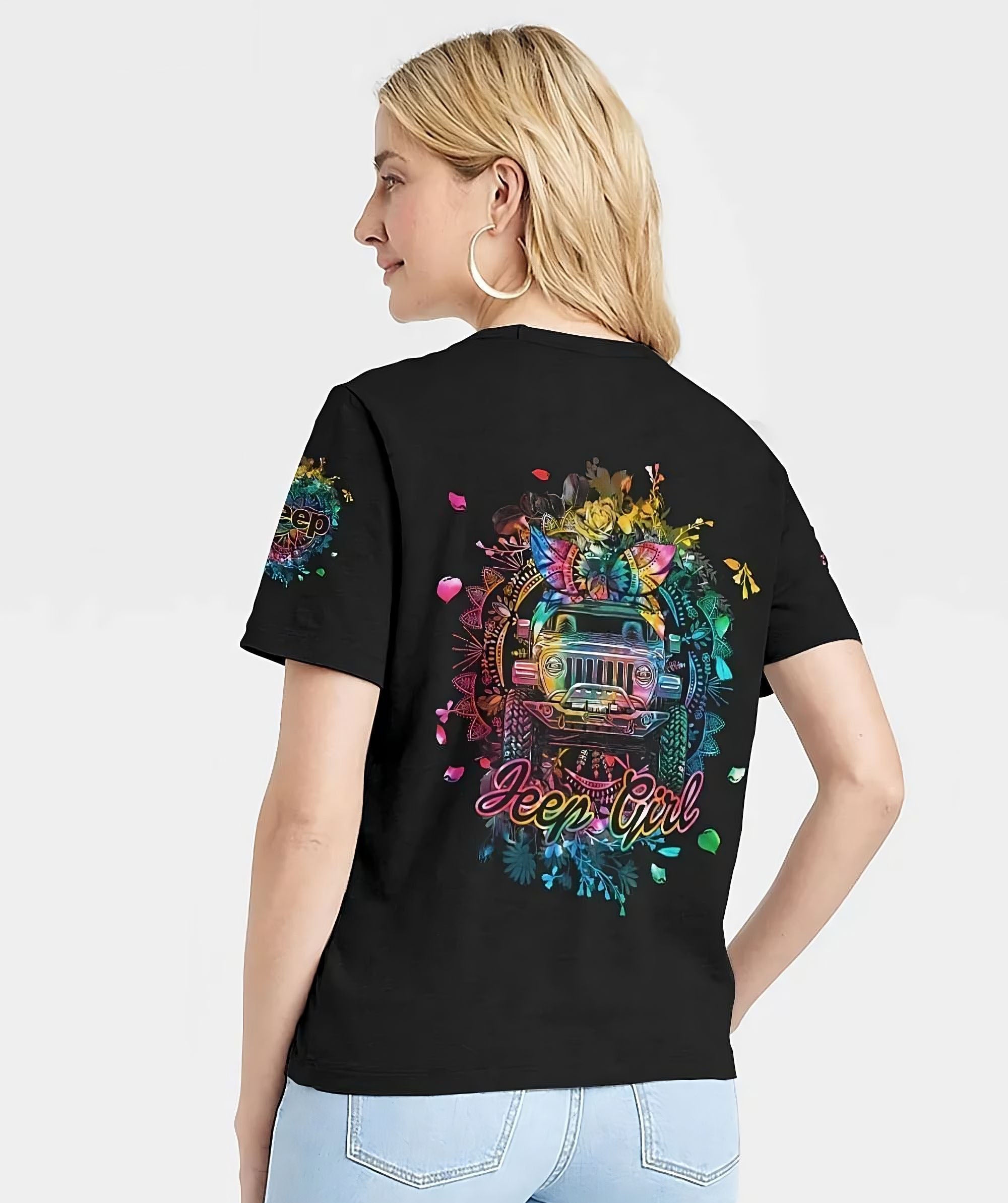 jeep-girl-mandala-flower-all-over-print-t-shirt