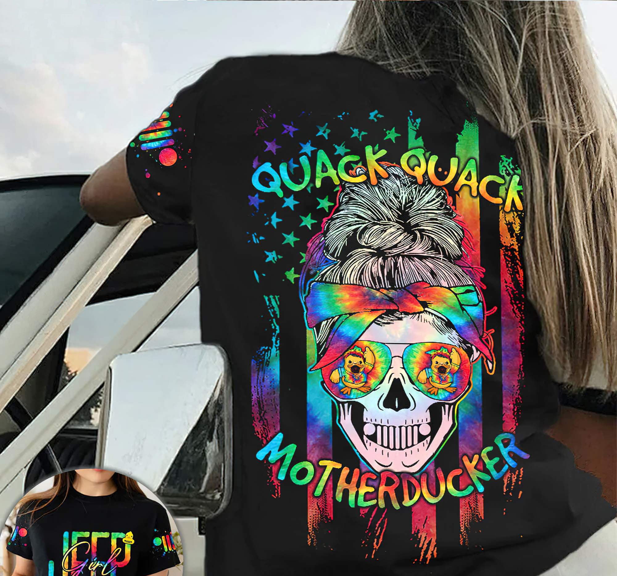 motherducker-messy-bun-jeep-all-over-print-t-shirt