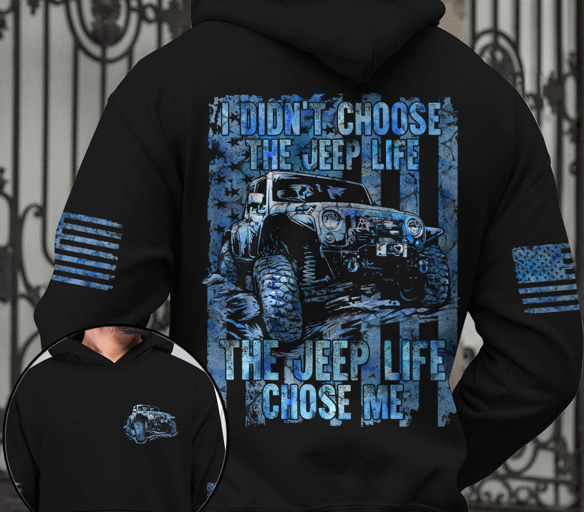 jeep-life-chose-me-blue-flag-hoodie