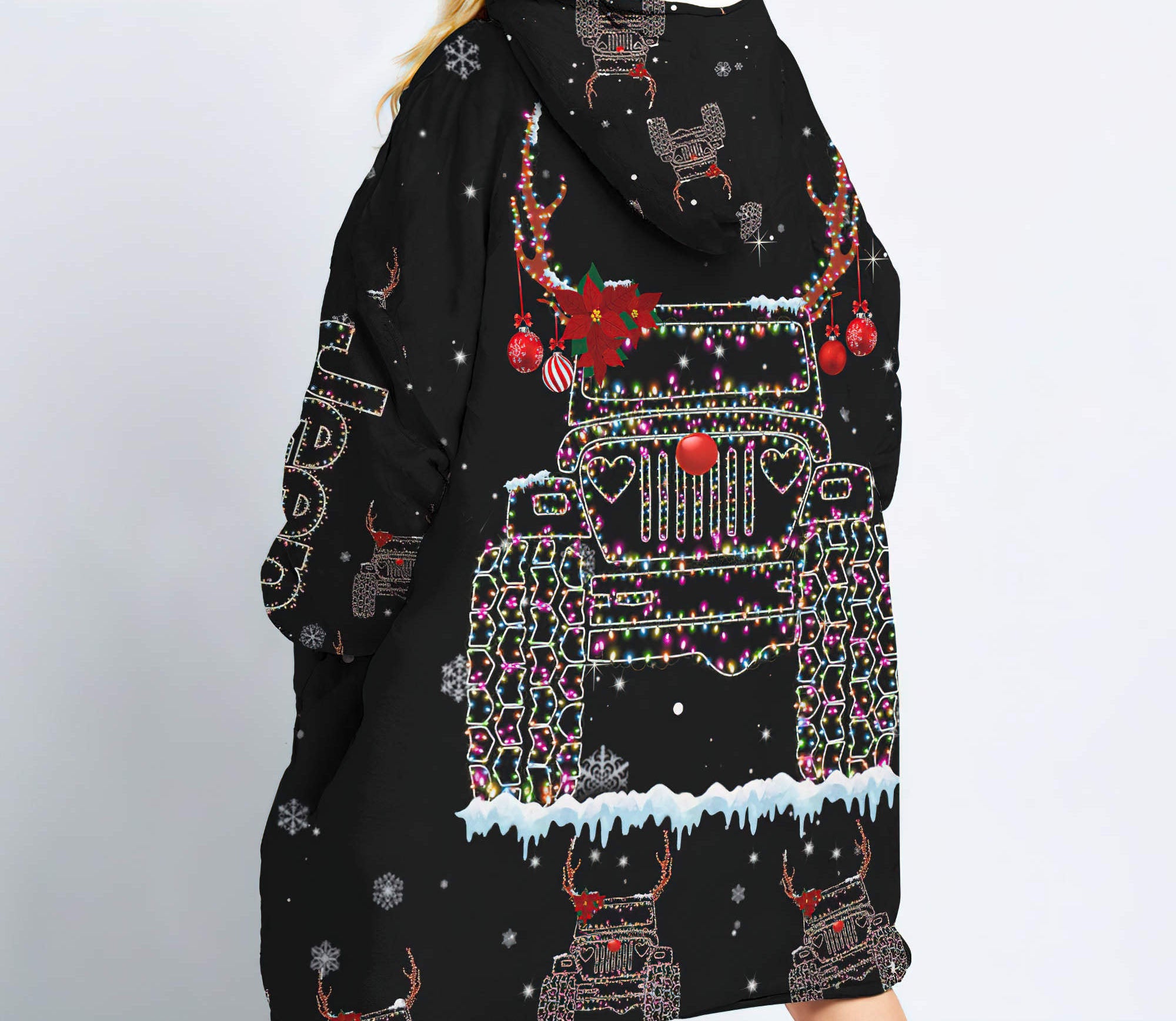 jeep-christmas-light-wearable-blanket-hoodie