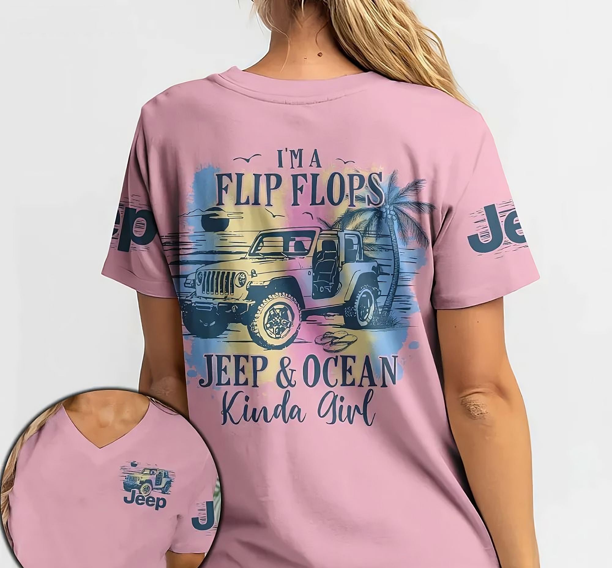 im-a-flip-flops-jeep-and-ocean-kinda-girl-colorful-all-over-print-t-shirt