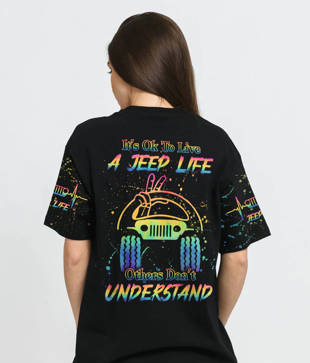 its-ok-to-live-a-life-tie-dye-jeep-t-shirt