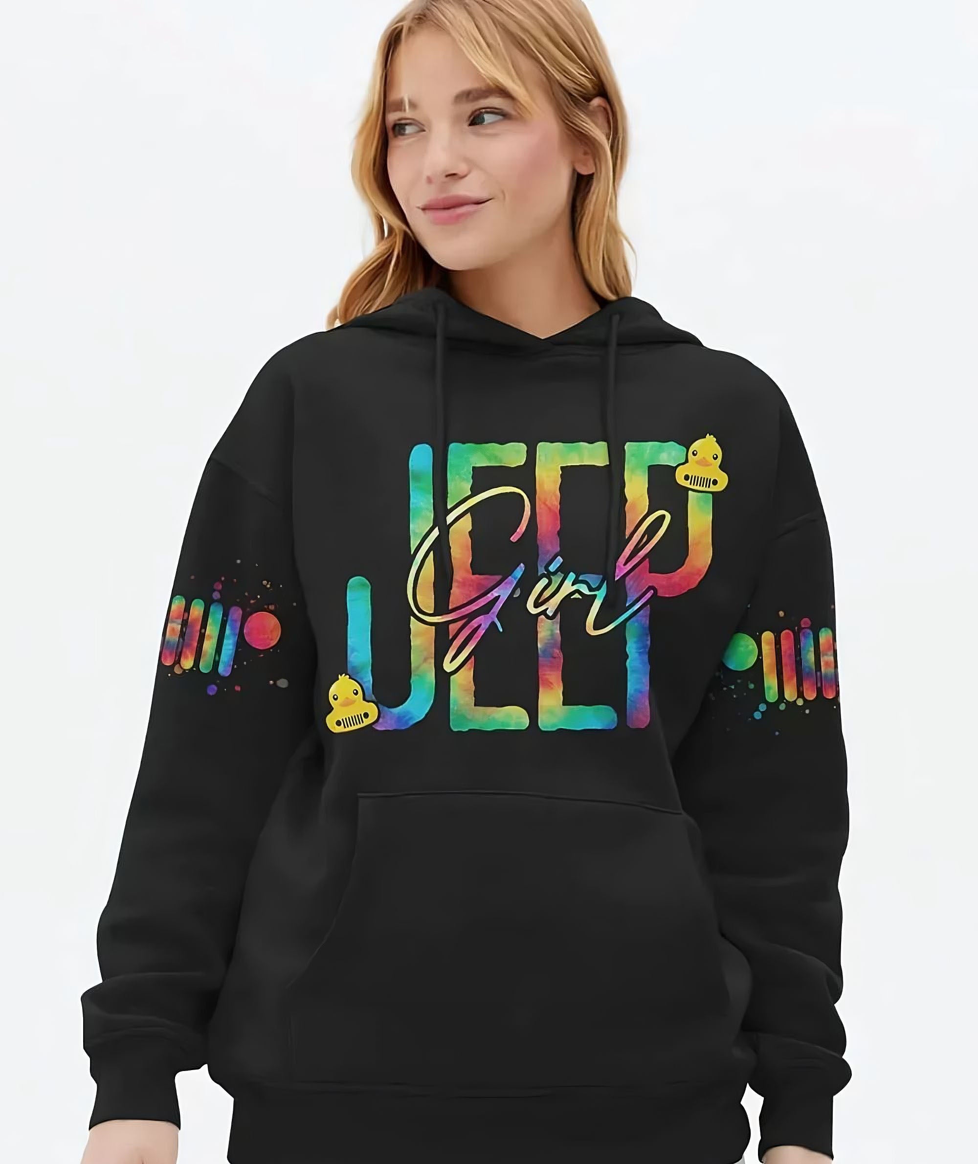 jeep-girl-i-am-who-i-am-duck-tie-dye-all-over-print-hoodie