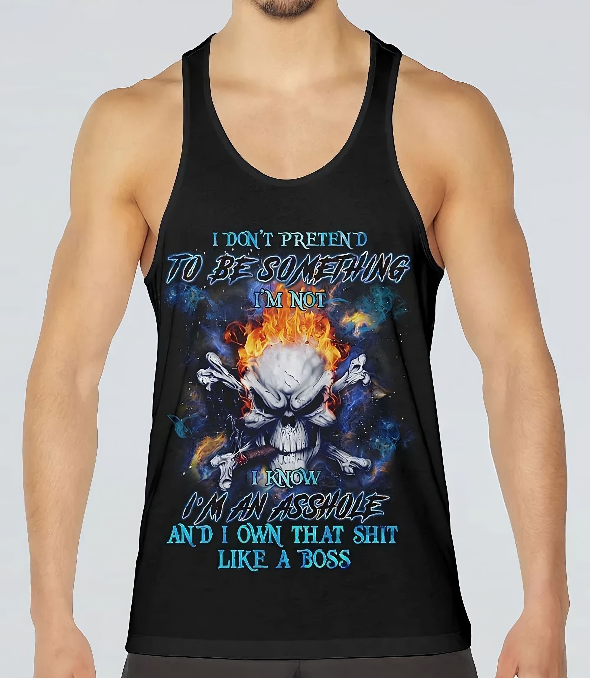 i-dont-pretend-to-be-something-im-not-skull-bones-all-over-print-tank-top