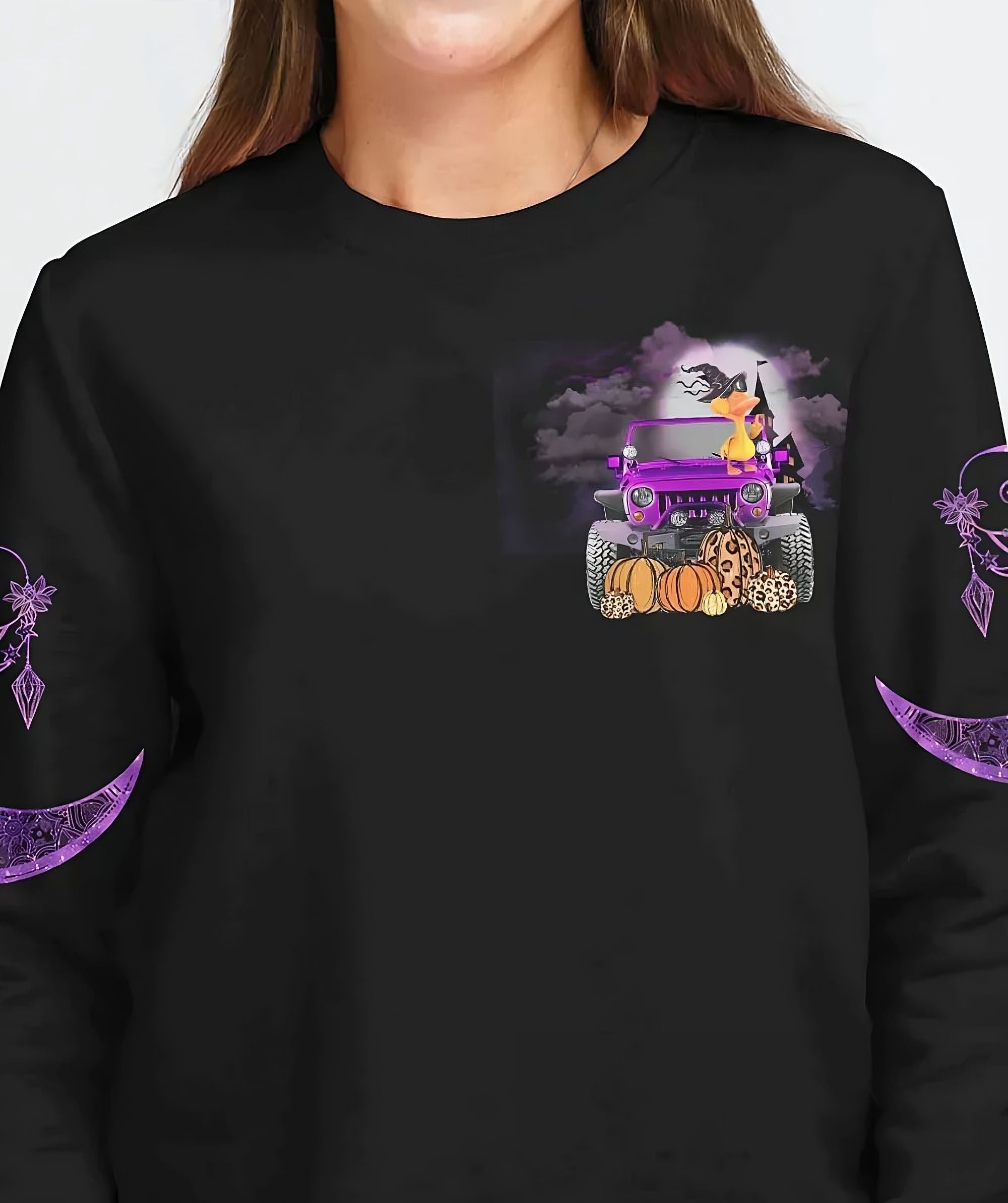 aint-nothing-but-a-jeep-thang-duck-halloween-all-over-print-sweatshirt