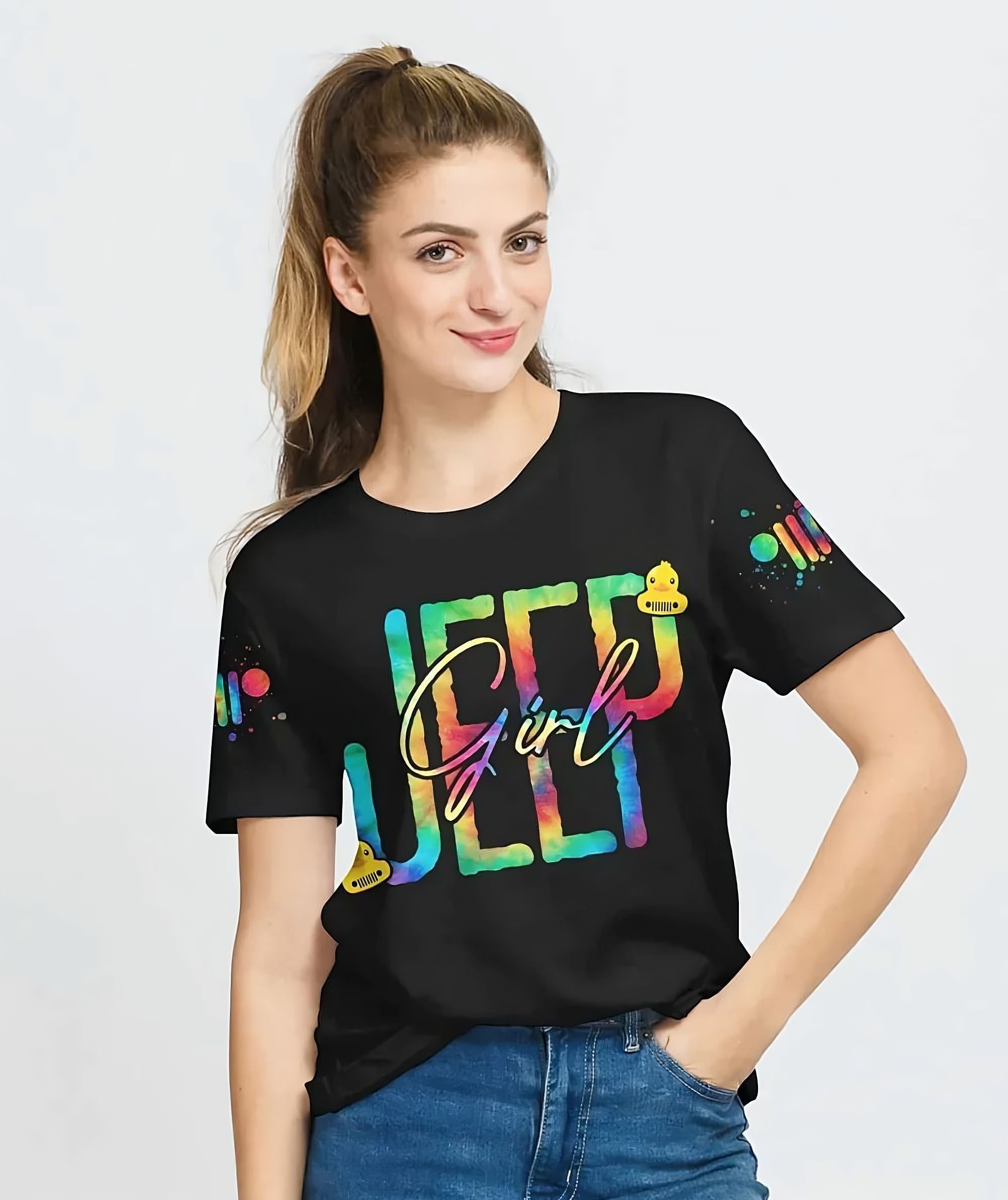 jeep-girl-i-am-who-i-am-duck-tie-dye-all-over-print-t-shirt