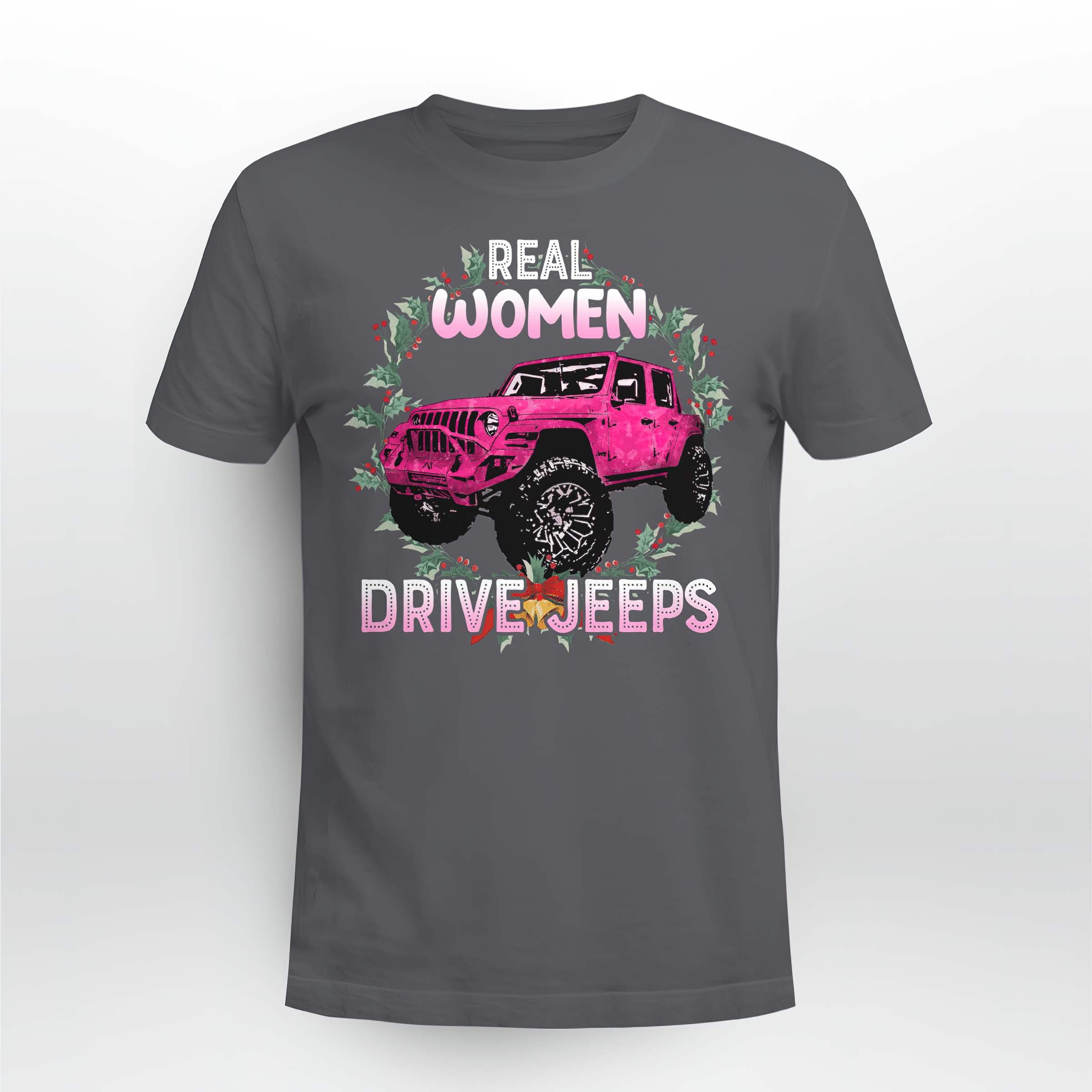 real-women-jeep-christmas-t-shirt