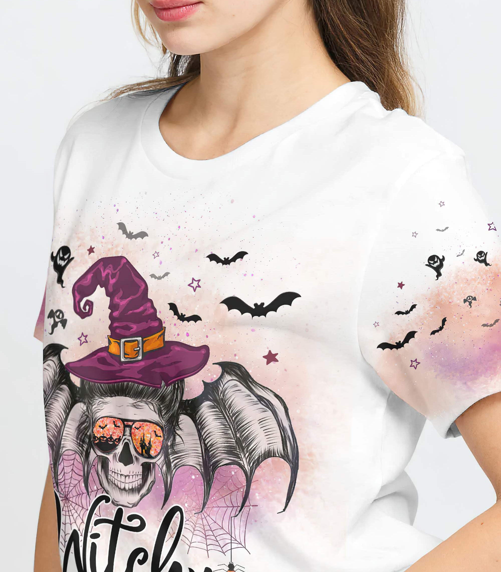 witchy-mama-messy-bun-skull-all-over-print-t-shirt