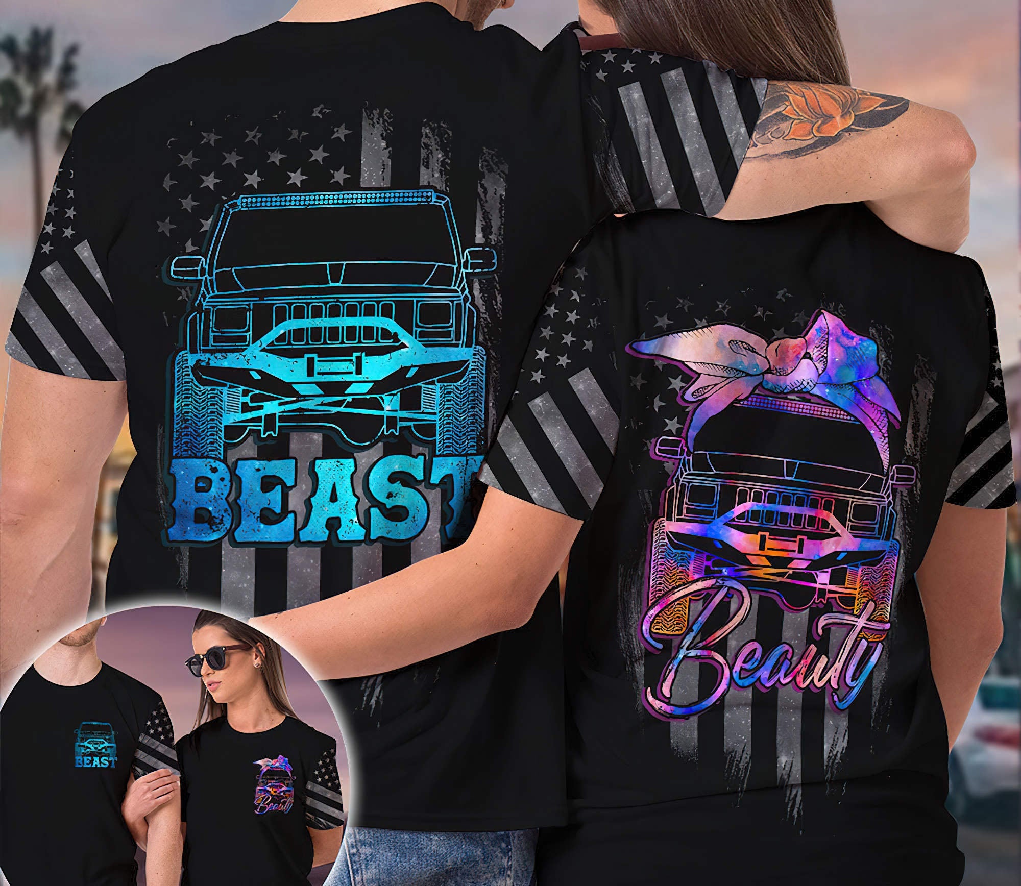 jeep-couple-square-headlights-1-t-shirt