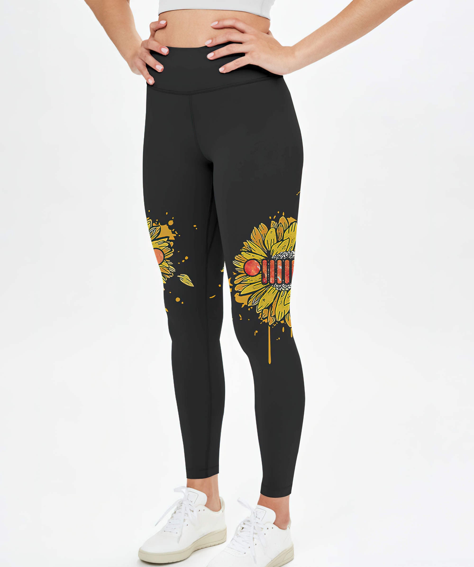 american-sunflower-jeep-girl-1-leggings