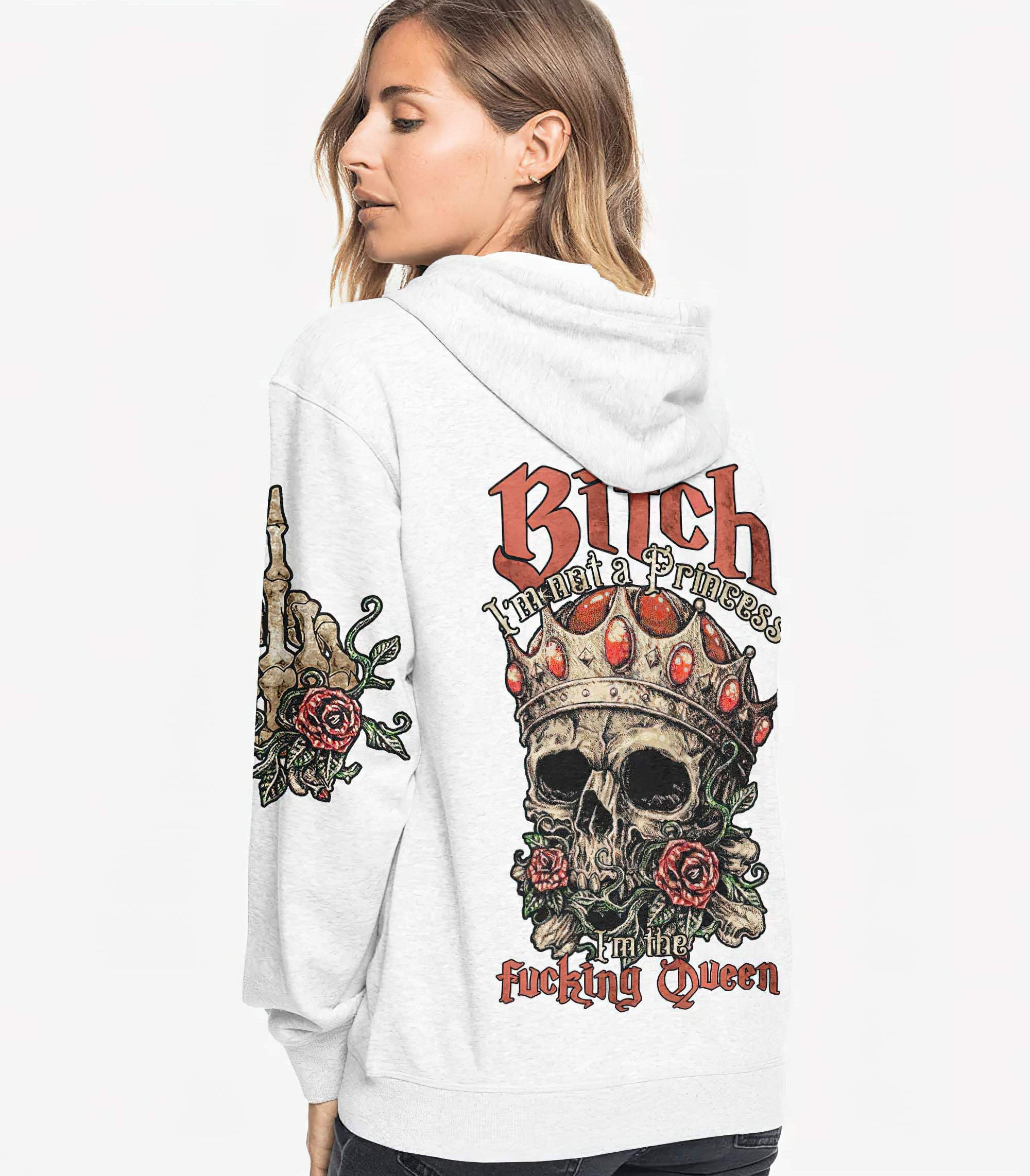 im-the-fking-queen-skull-rose-white-all-over-print-hoodie