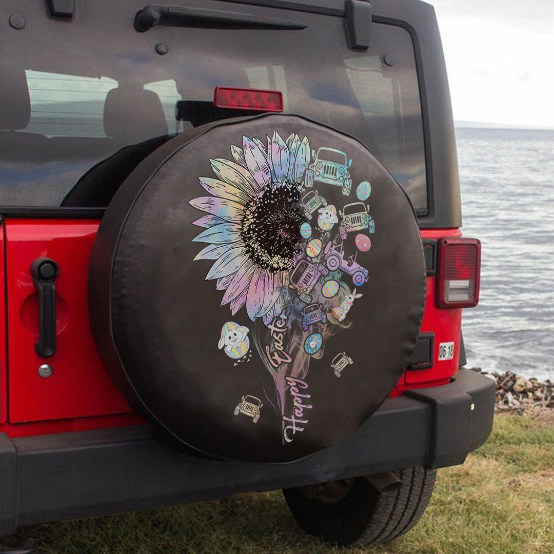 jeep-happy-easter-sunflower-easter-spare-tire-cover