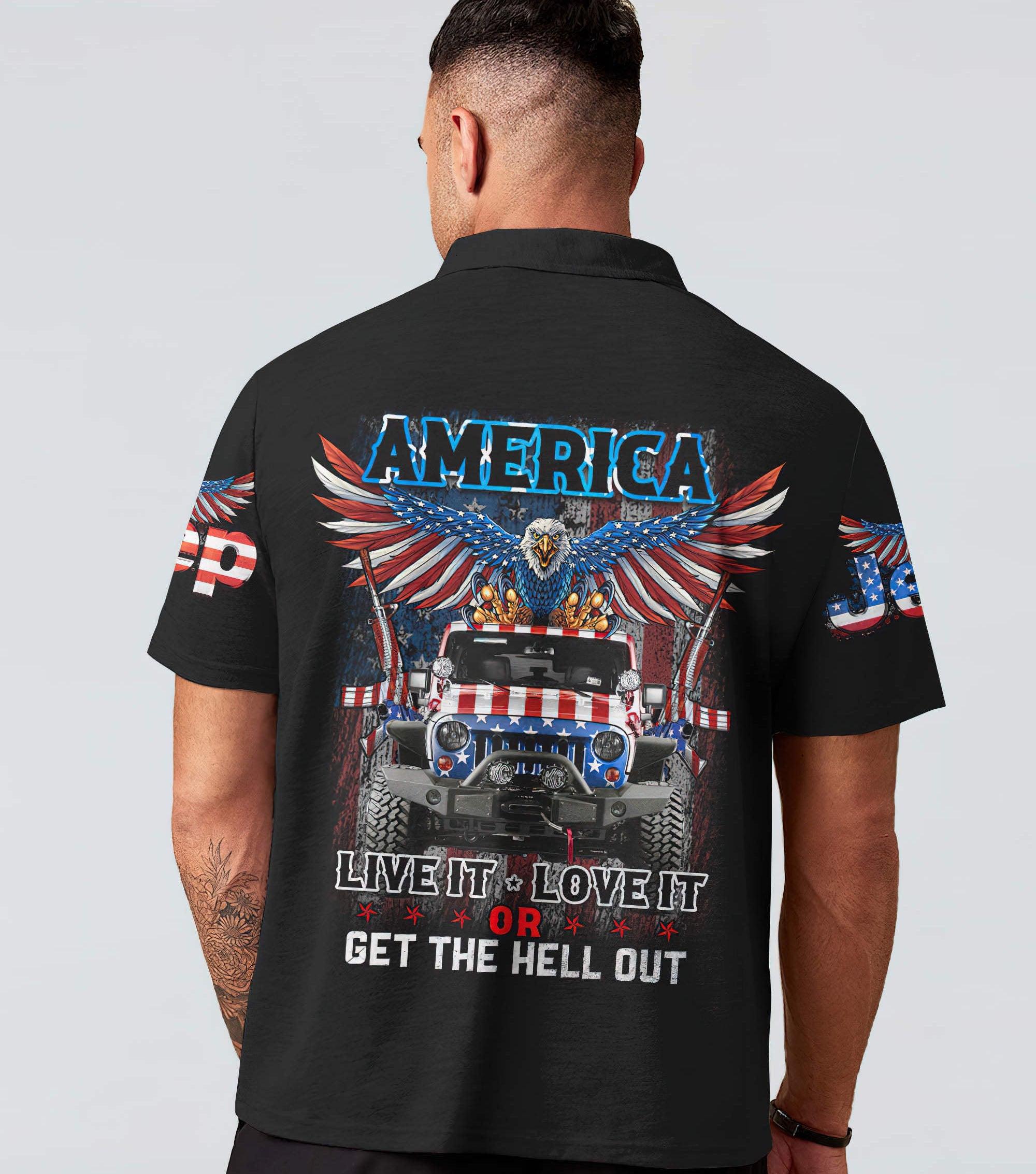 america-live-it-love-it-flag-eagle-jeep-polo-shirt