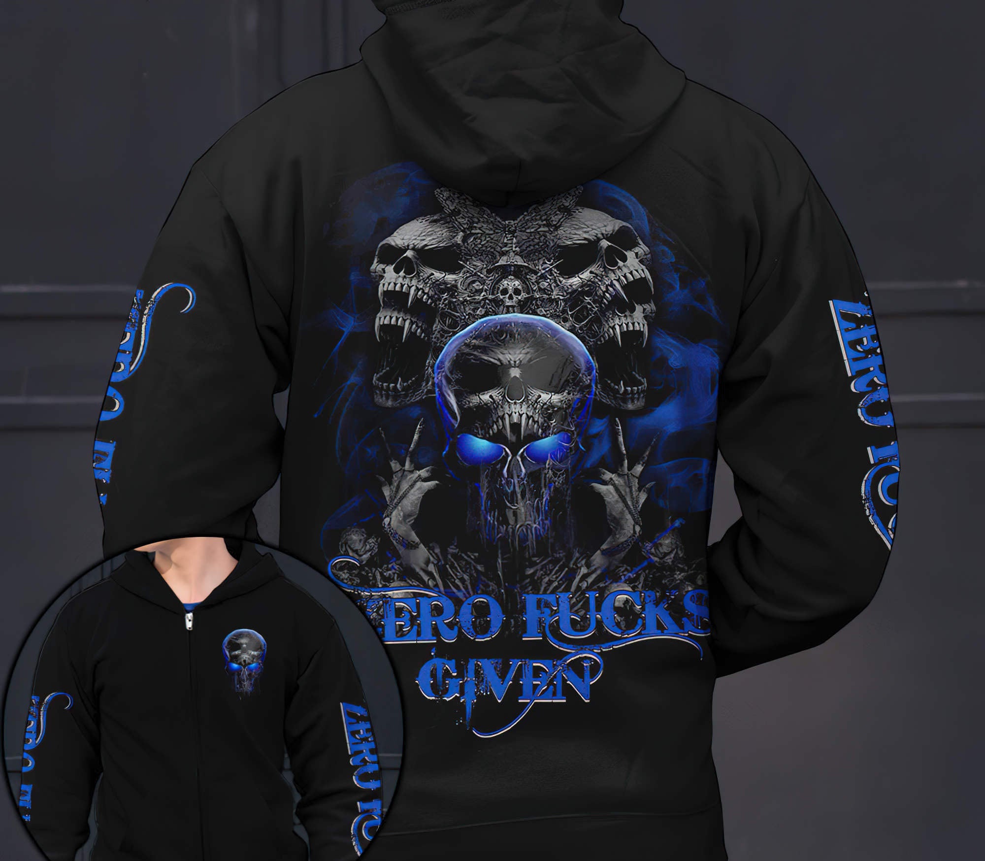 Skull Butterfly Demon All Over Print 1 Hoodie