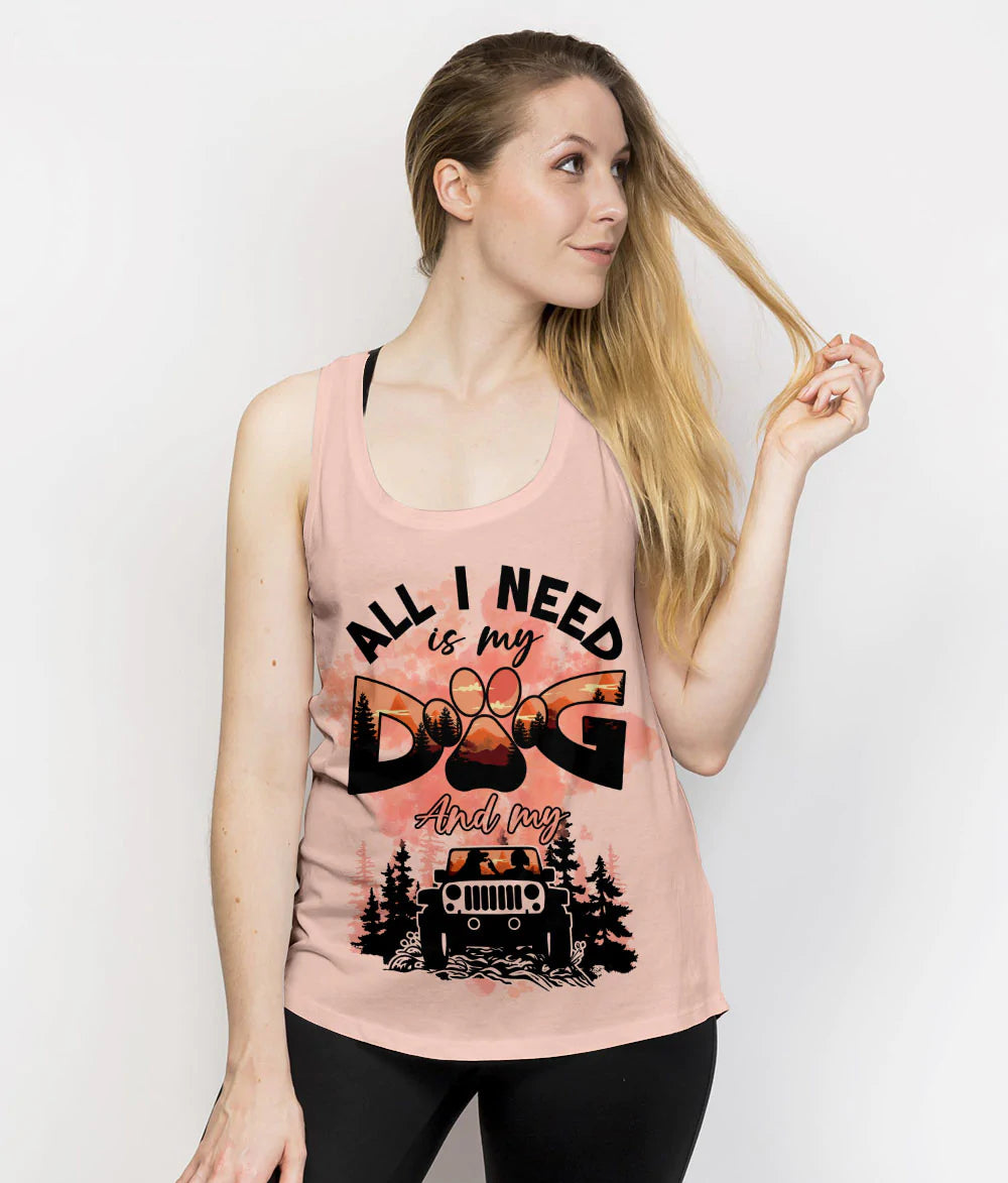 all-i-need-jeep-dog-tank-top