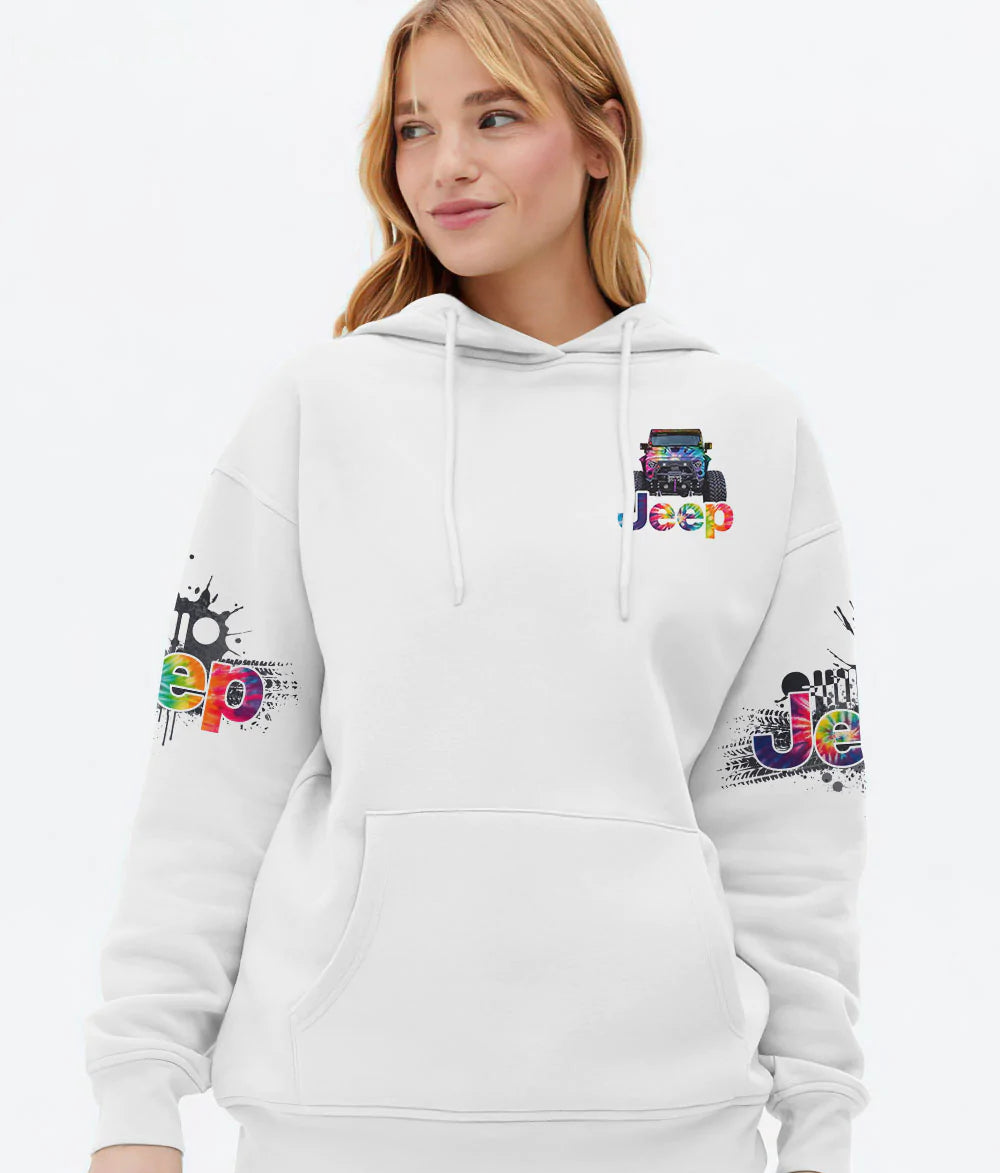 jeep-girl-i-am-who-i-am-dirty-tie-dye-hoodie